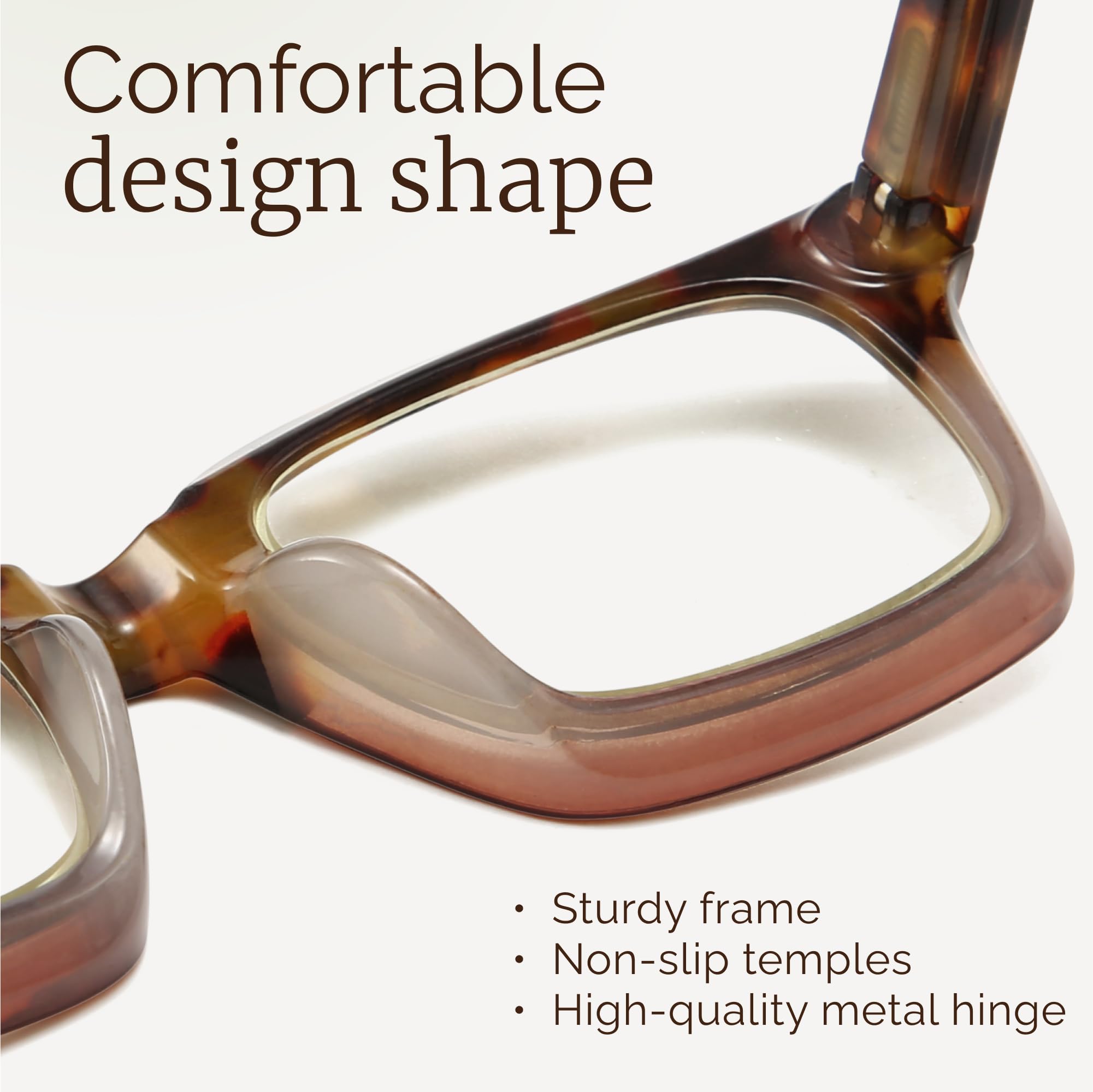 Miyya Oprah Style Reading Glasses for Women - Blue Light Blocking Cheaters Eyeglasses, Fashionable Oversized Readers for Computer Work, Reading & Screen Time Protection
