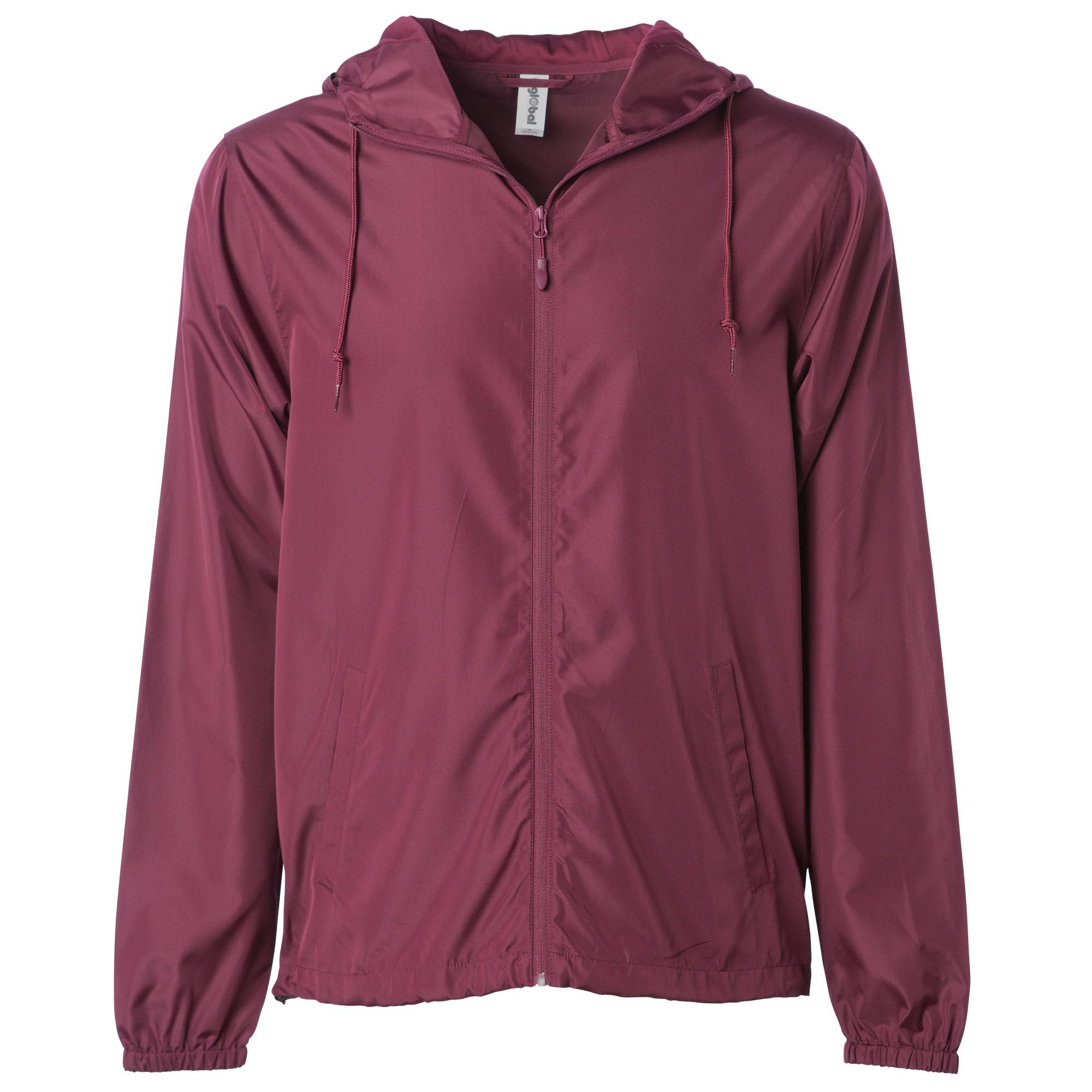 Global Blank Men's Lightweight Water-Resistant Windbreaker Jacket - Perfect for Outdoor Activities, Hiking, Running & Travel