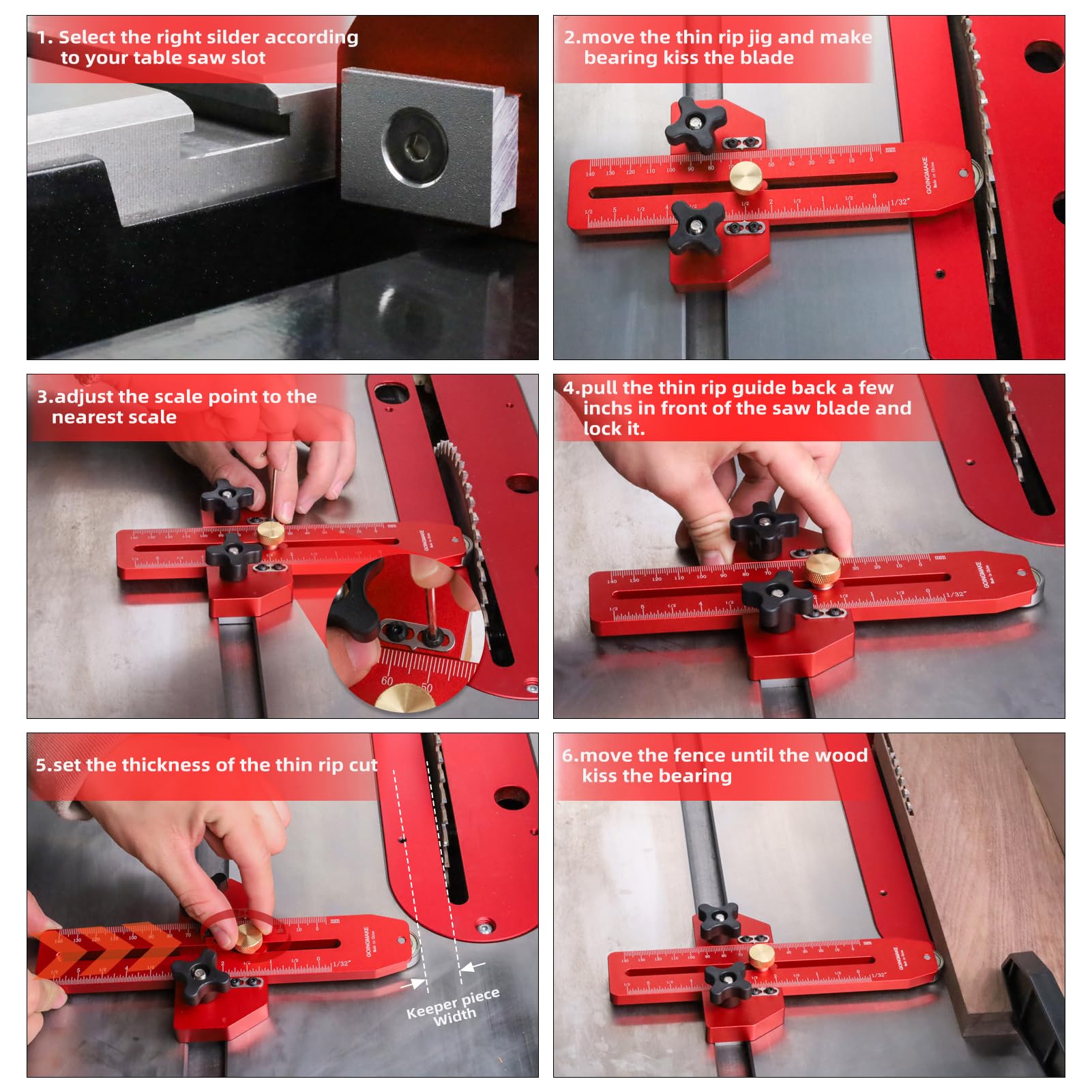Safety Table Saw Jig for Thin Rip Cuts - Woodworking Guide for Band Saw & Router Table
