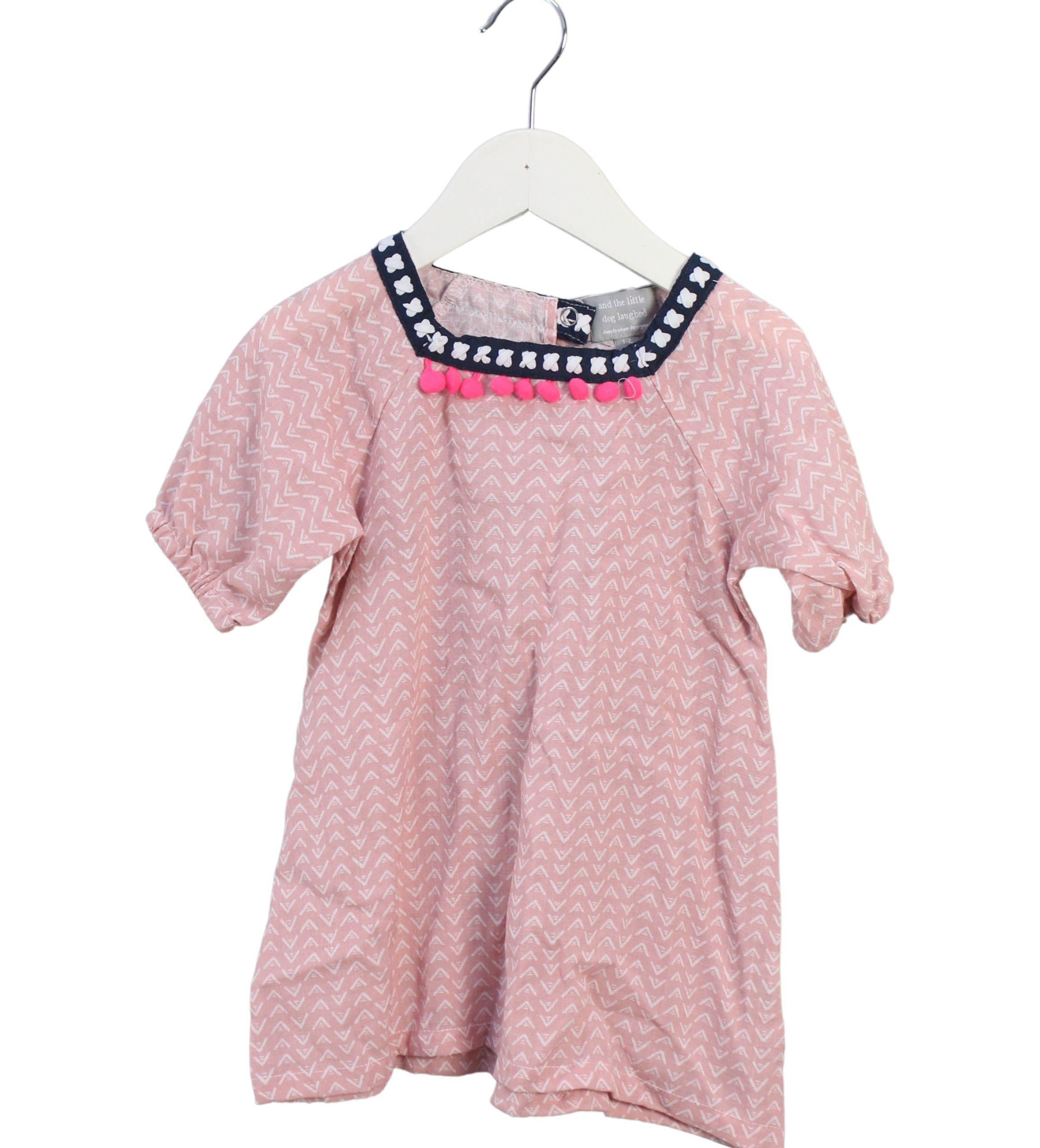 Little Dog Laughed Short Sleeve Baby Dress - Cute 1T 2T Toddler Outfit for Playdates & Photo Shoots