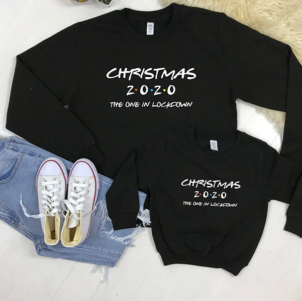 2020 Christmas Lockdown Family Matching Sweatshirts - Cozy Holiday Outfits for Couples & Families - Perfect for Virtual Gatherings, Festive Photos & Home Celebrations