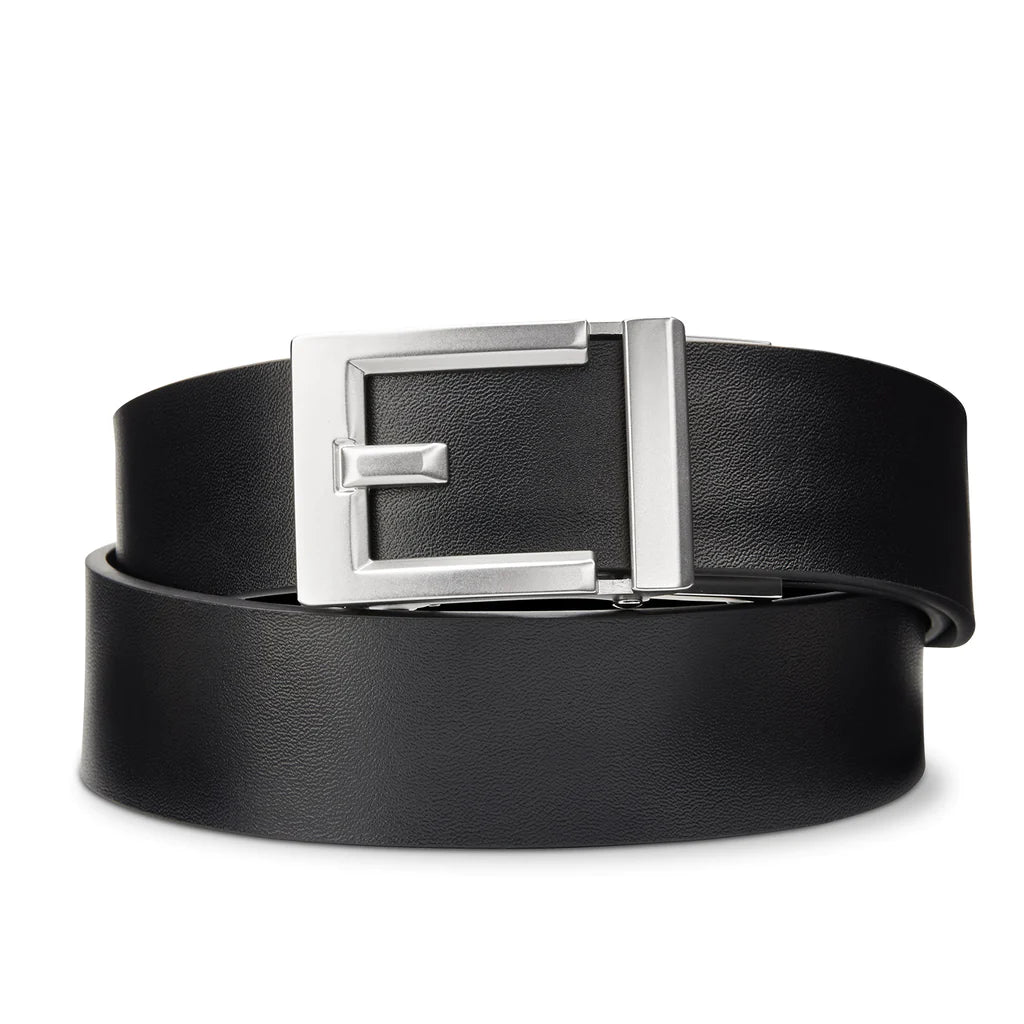 EXPRESS NICKEL BUCKLE | CLASSIC LEATHER BELT 1.37