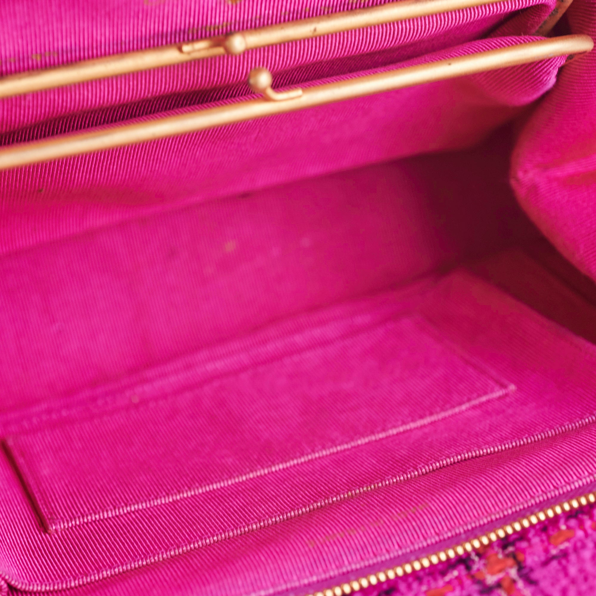 Chanel Pink Tweed Shoulder Bag - Luxury Designer Handbag for Women | Perfect for Parties, Weddings & Special Occasions