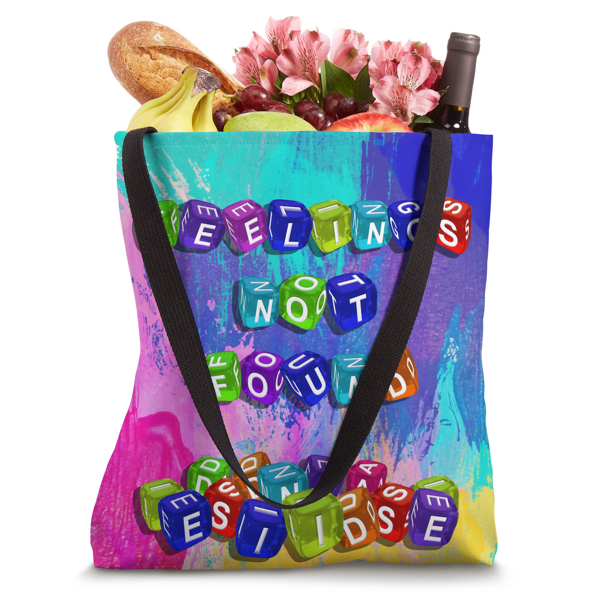 Kidcore Aesthetic Feelings Tote Bag for School & Travel