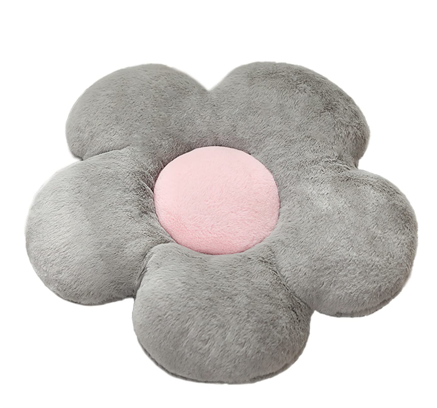 Little Daisy Sofa Pillow - Cute Flower Bay Window Cushion, Sunflower Throw Pillow for Office Chair & Seat Cushion (Grey) - Perfect for Living Room Decor, Bedroom Accent & Cozy Reading Nook