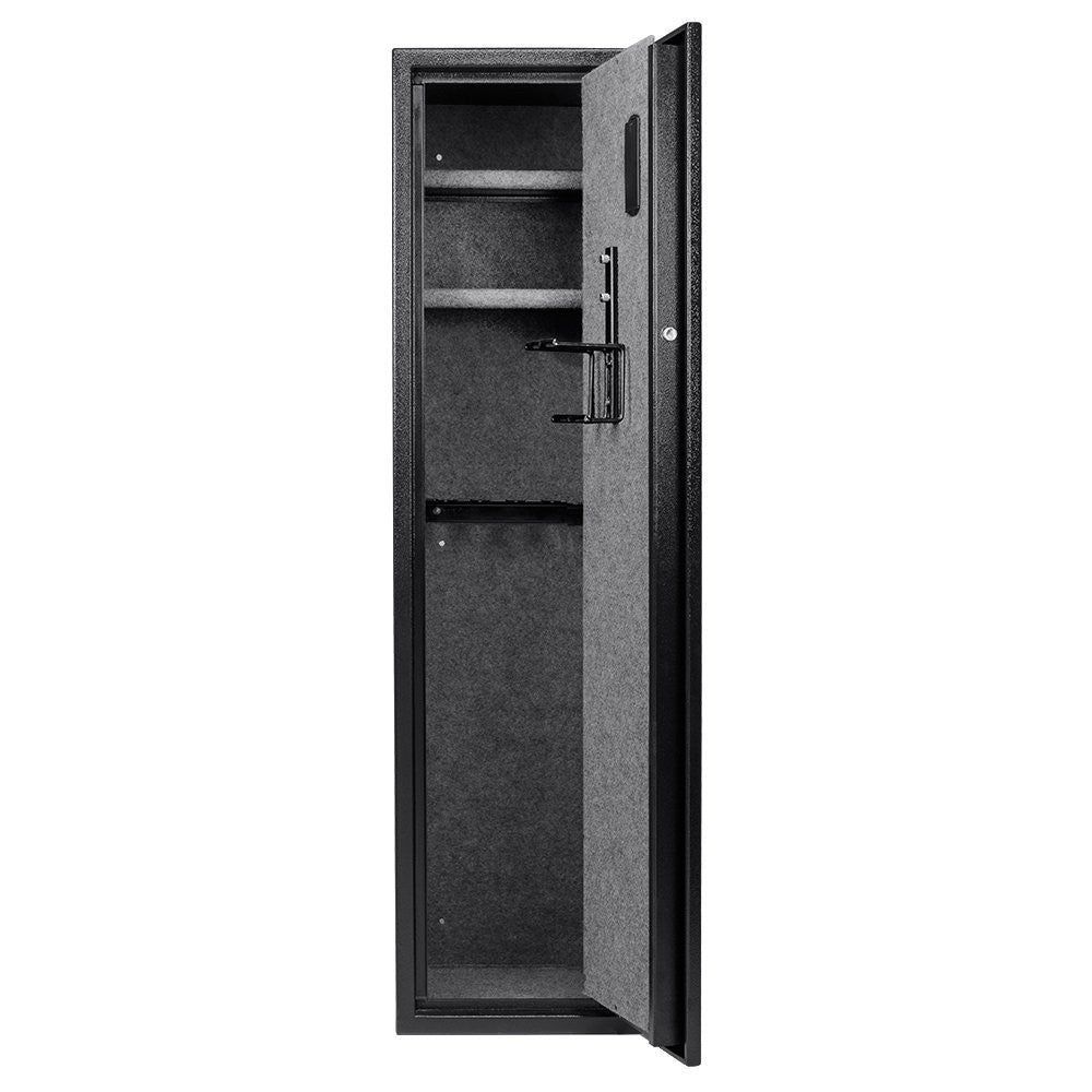Barska AX12752 Large Quick Access Biometric Rifle Safe - Secure Gun Storage for Home & Office - Fast Fingerprint Entry for Emergency Protection