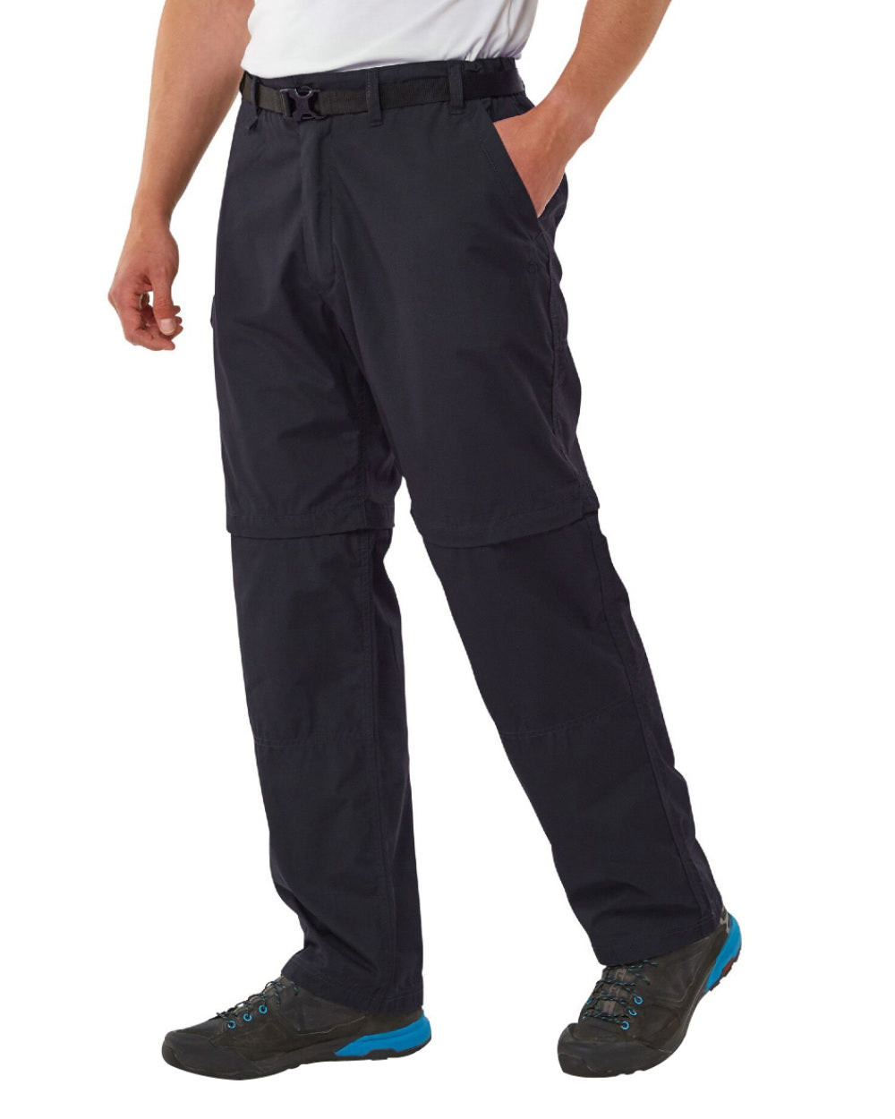 Craghoppers Men's Kiwi Convertible Pants - Lightweight Quick-Dry Hiking Trousers with Zip-Off Legs for Outdoor Adventures & Travel