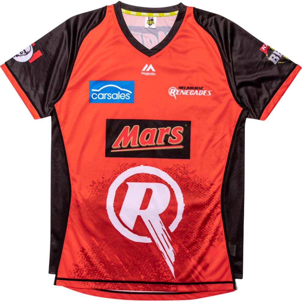 Official Melbourne Renegades 2018/2019 Cricket Jersey for Youth - Comfortable & Breathable Sports Wear for Kids' Cricket Matches & Training