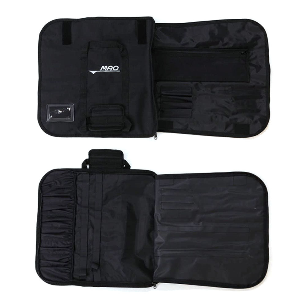 Premium Mac Kitchen Knife Roll Bag - Professional Chef Knife Organizer with 12 Slots, Durable Waterproof Nylon for Safe Storage & Travel - Perfect for Chefs, Culinary Students & Home Cooking Enthusiasts