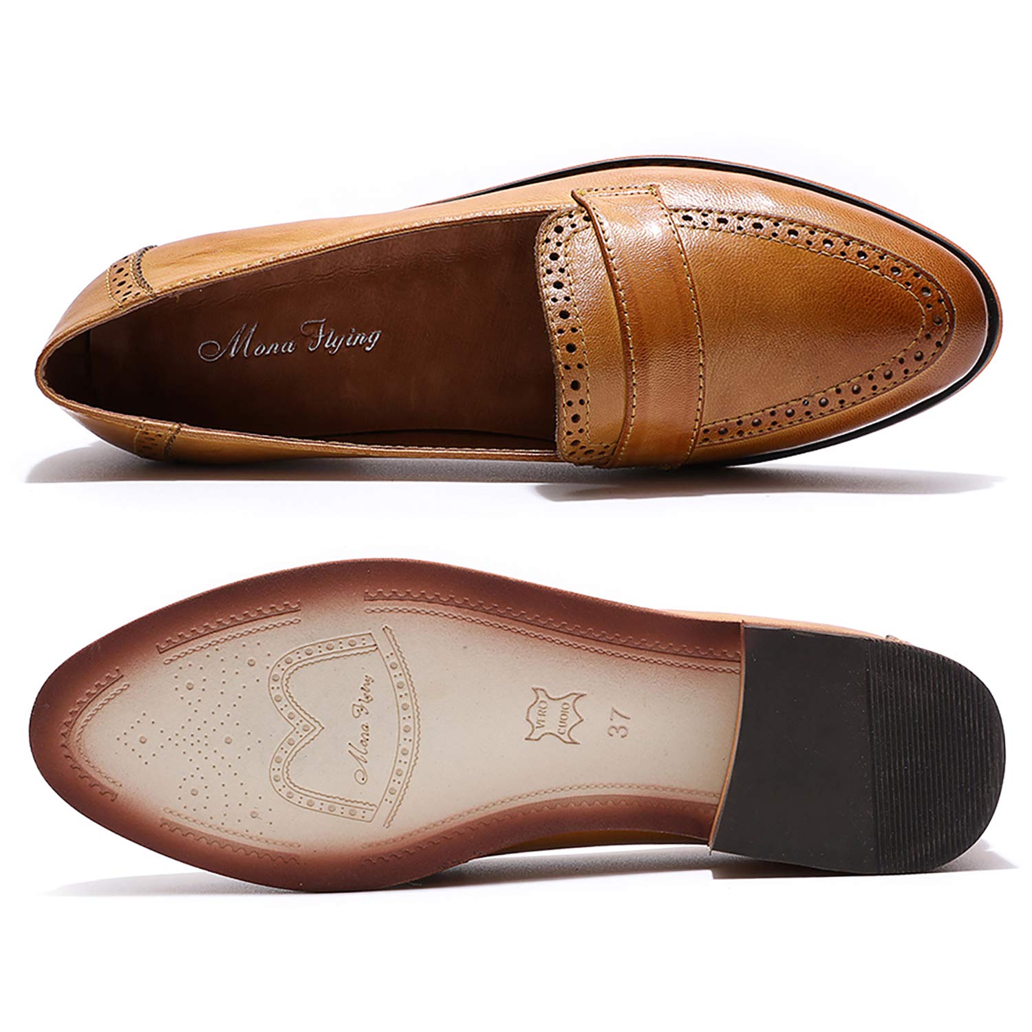 Women's Classic Leather Penny Loafers - Slip-On Flat Shoes for Office, Work & Casual Wear | Comfortable & Stylish Dress Shoes for Ladies | Perfect for Business, Travel & Everyday Outfits