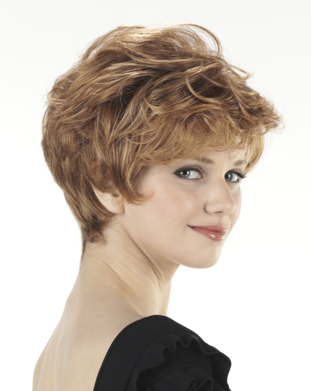 Women's Synthetic Wig 'Dion' - Kahlua Medium Brown with 25% Gold Highlights | Heat Resistant & Natural Look for Cosplay, Costume Parties & Daily Wear