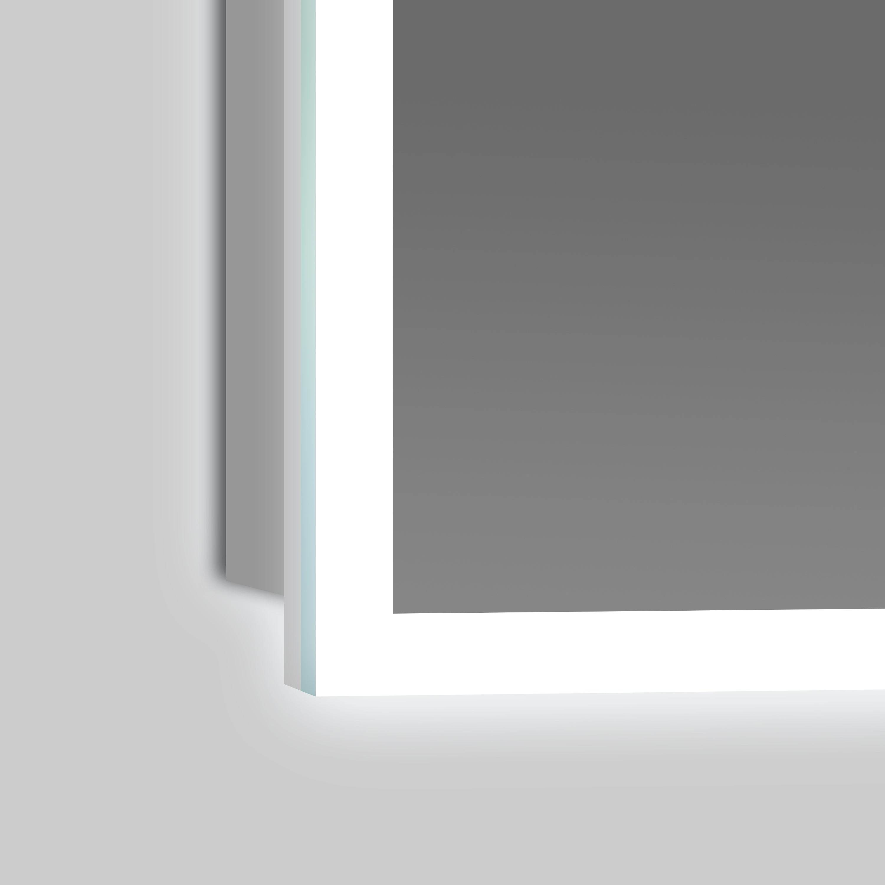 Premium Frameless LED Bathroom Mirror with Defogger - Touch Control, 4 Size Options for Vanity, Makeup & Home Decor