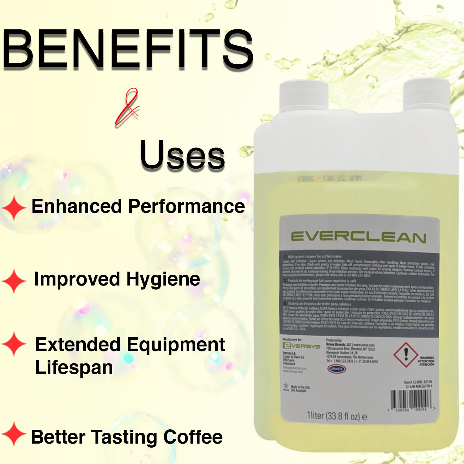 Everclean Milk System Cleaner - Effective Cleaning Solution for Breast Pumps & Bottles - Safe for Baby Feeding Equipment - Perfect for Daily Use & Deep Cleaning