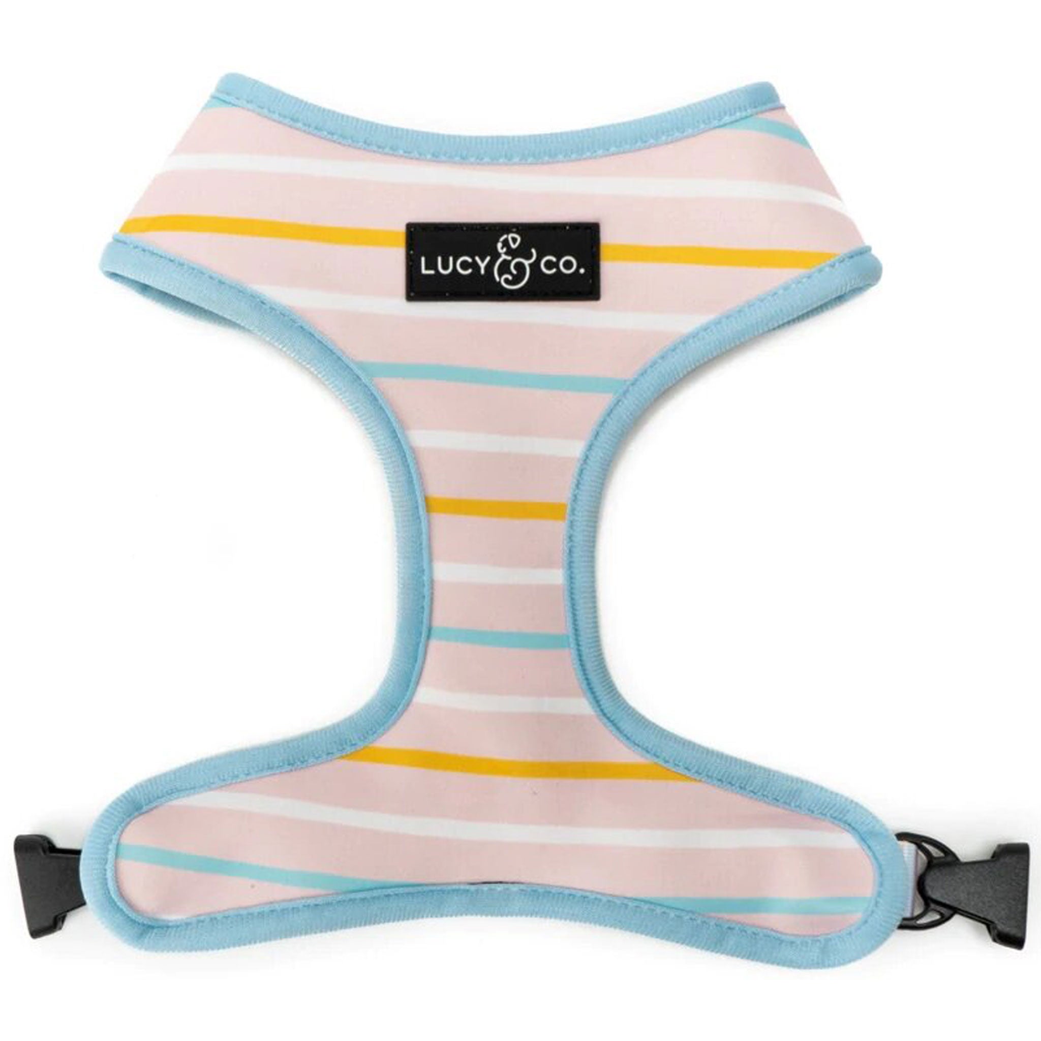Lucy & Co. Reversible Dog Harness with Little Lamb & Flowers Print - Adjustable Pet Vest for Small to Medium Dogs, Perfect for Walks, Outdoor Adventures & Photo Shoots