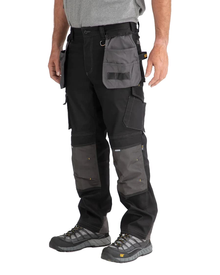 **Caterpillar H2O Defender Waterproof Work Pants for Men - Durable Reinforced Knees, Cargo Pockets & Tool Storage - Ideal for Construction, Outdoor Jobs & Heavy-Duty Work**