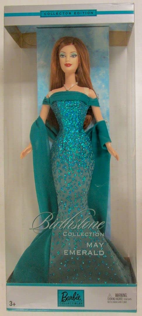 Mattel Barbie Doll - May Emerald Birthstone Collection | Elegant Fashion Doll for Collectors & Gifts | Perfect for Birthdays, Holidays & Display