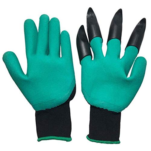 Waterproof Garden Gloves for Planting - Durable & Comfortable Gardening Gloves for Women & Men (Green) - Perfect for Weeding, Digging & Outdoor Yard Work