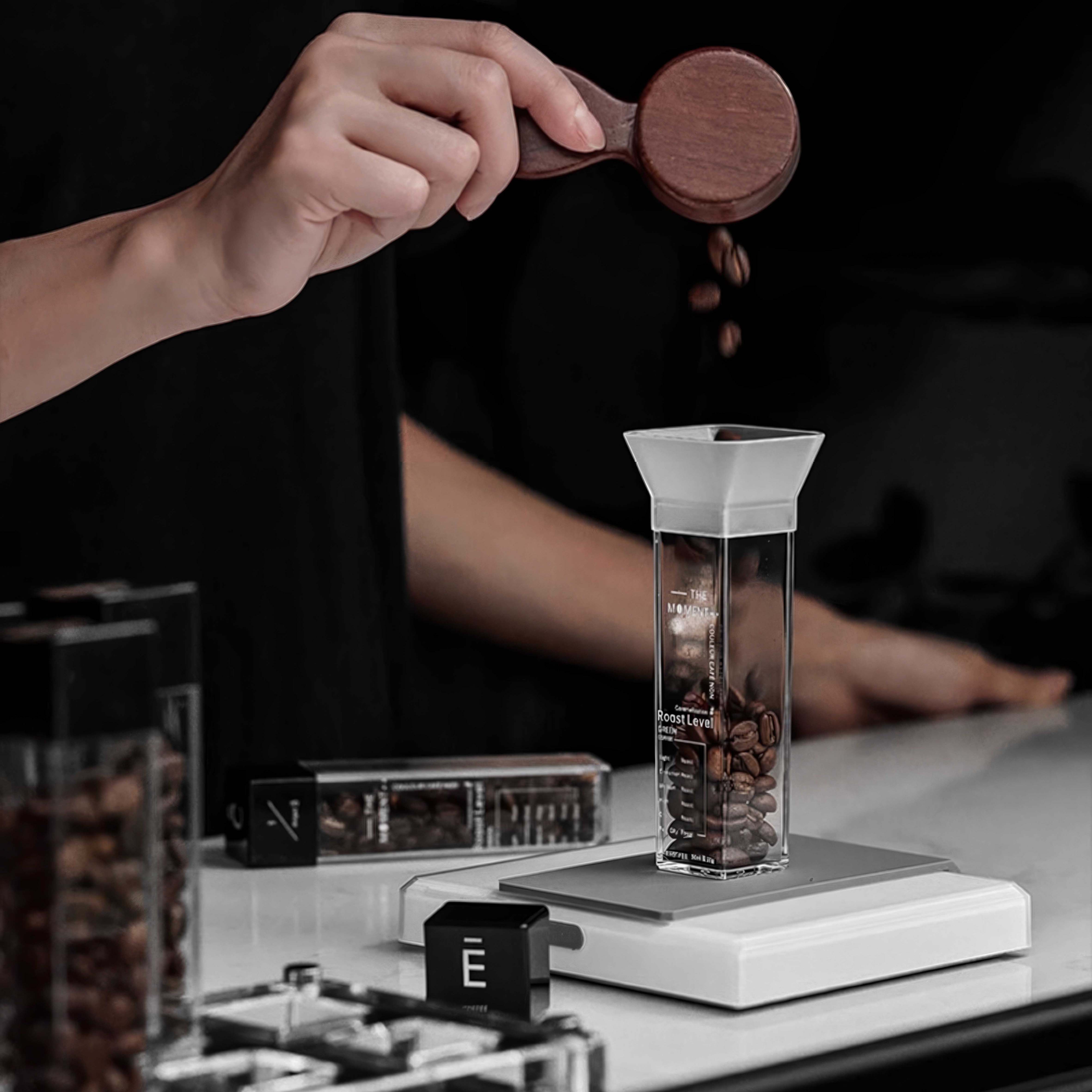 Premium Coffee Bean Storage Tubes with Stand - Airtight, Durable & Stackable for Freshness - Perfect for Home Baristas, Coffee Shops & Gifting (MUVNA Brand)