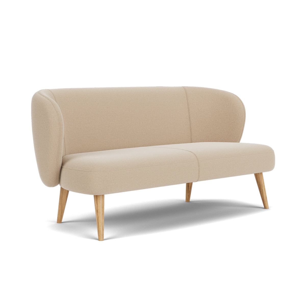 Kathleen Fabric 2 Seater Sofa - Modern Living Room Furniture for Small Spaces | Perfect for Apartments, Condos & Cozy Homes