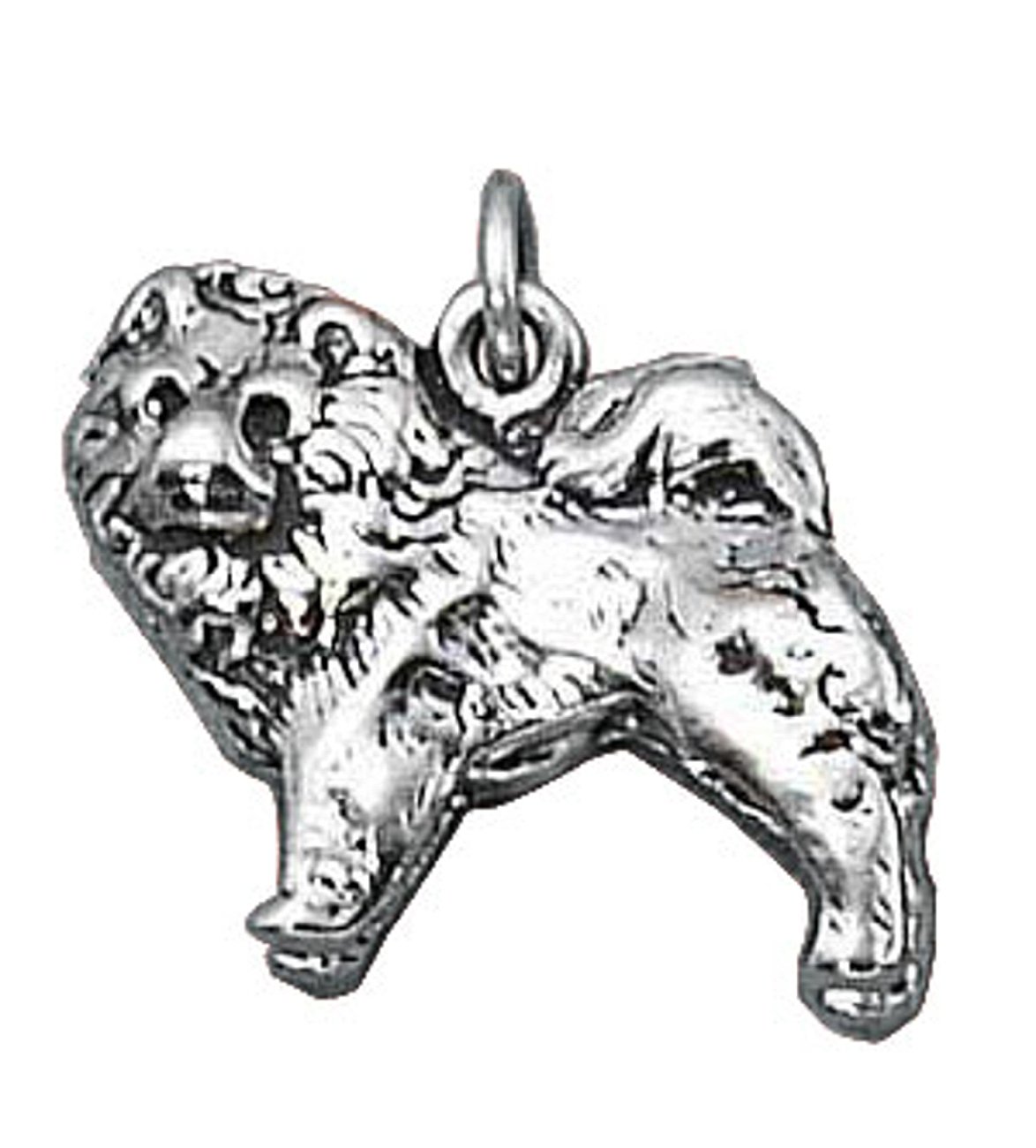 Sterling Silver 3D Chow Chow Dog Breed Charm Bead - Handmade Dangle Pendant for Charm Bracelets, Necklaces & Jewelry Making - Perfect Gift for Dog Lovers & Pet Owners