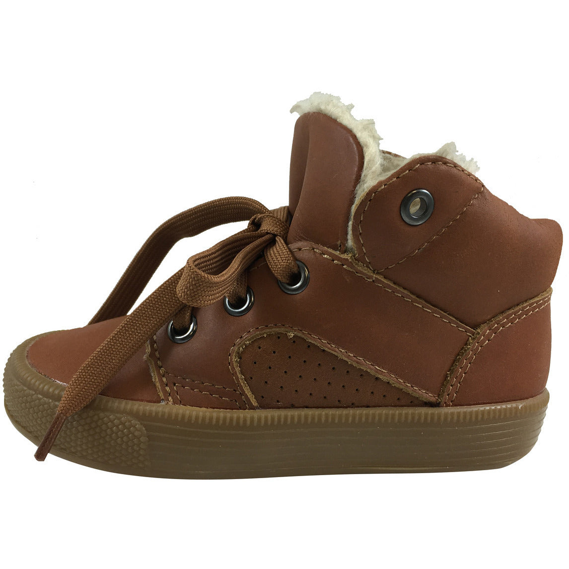 Old Soles Boys Girls Winter Boots - Plush Lined Tan Lace Up Sneakers for Kids, Warm Comfortable Shoes for School, Outdoor Play & Cold Weather Activities