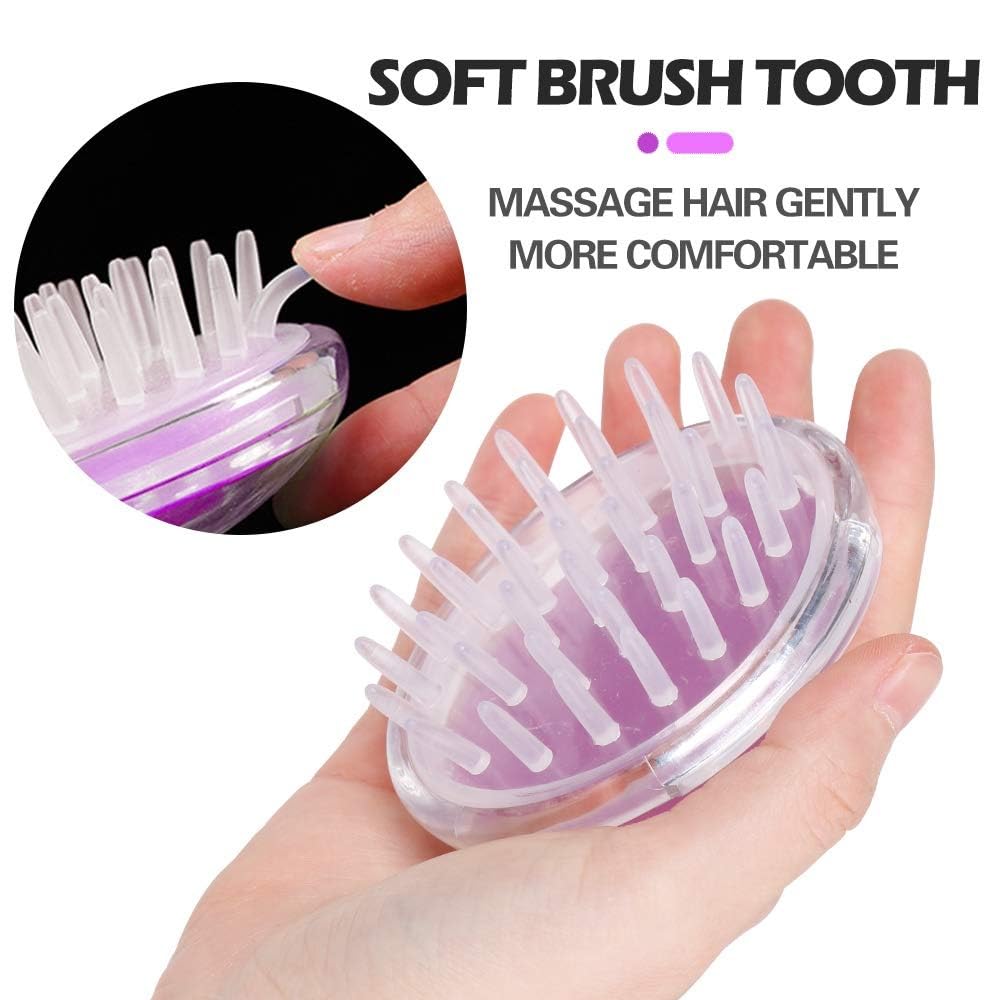 Eco-Friendly Wheat Straw Scalp Massager Shampoo Brush with Soft Silicone Bristles - Hair Scalp Scrubber & Exfoliator for Dandruff Removal, Hair Loss Prevention - Perfect for Men & Women - Ideal for Shower, Salon & Home Hair Care Routines