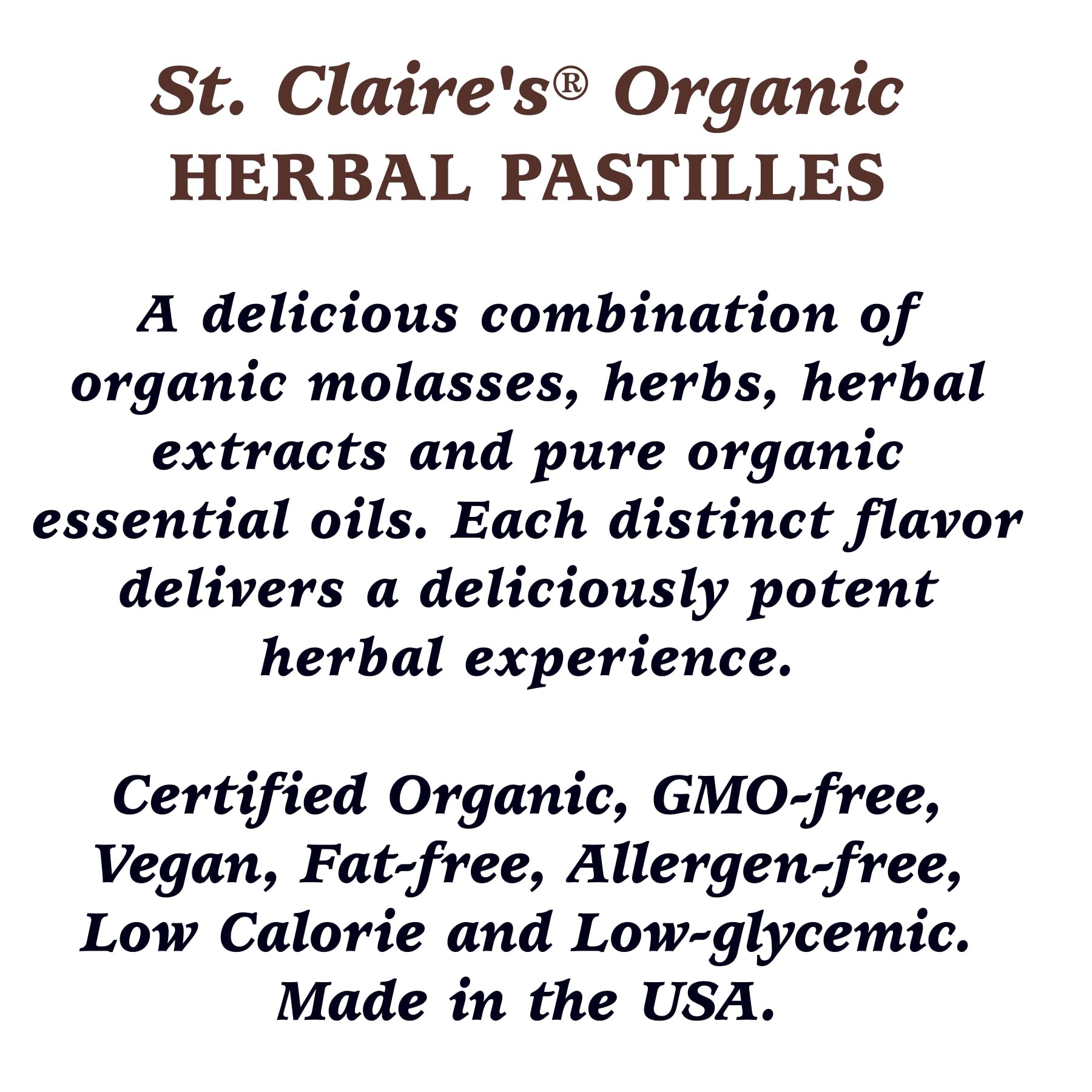 Organic Cardamom Herbal Pastilles by St. Claire's - 27oz Refill Bag | Gluten-Free, Vegan, Non-GMO, Plant-Based, Allergen-Free Candy | Made in Dedicated Allergy-Safe Facility | Perfect for Travel, Office Snacks & Digestive Wellness