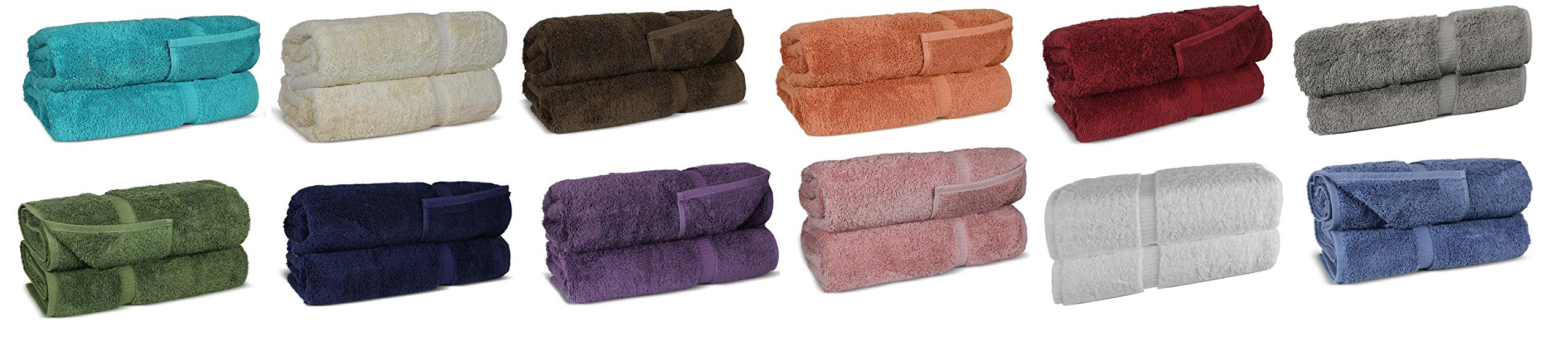 Personalized Embroidered Classic Turkish Luxury Hotel & Spa Kitchen Towels - 2-Piece Set (16x30 Inches) - Soft Absorbent Hand Towels for Bathroom, Kitchen & Spa - Beige