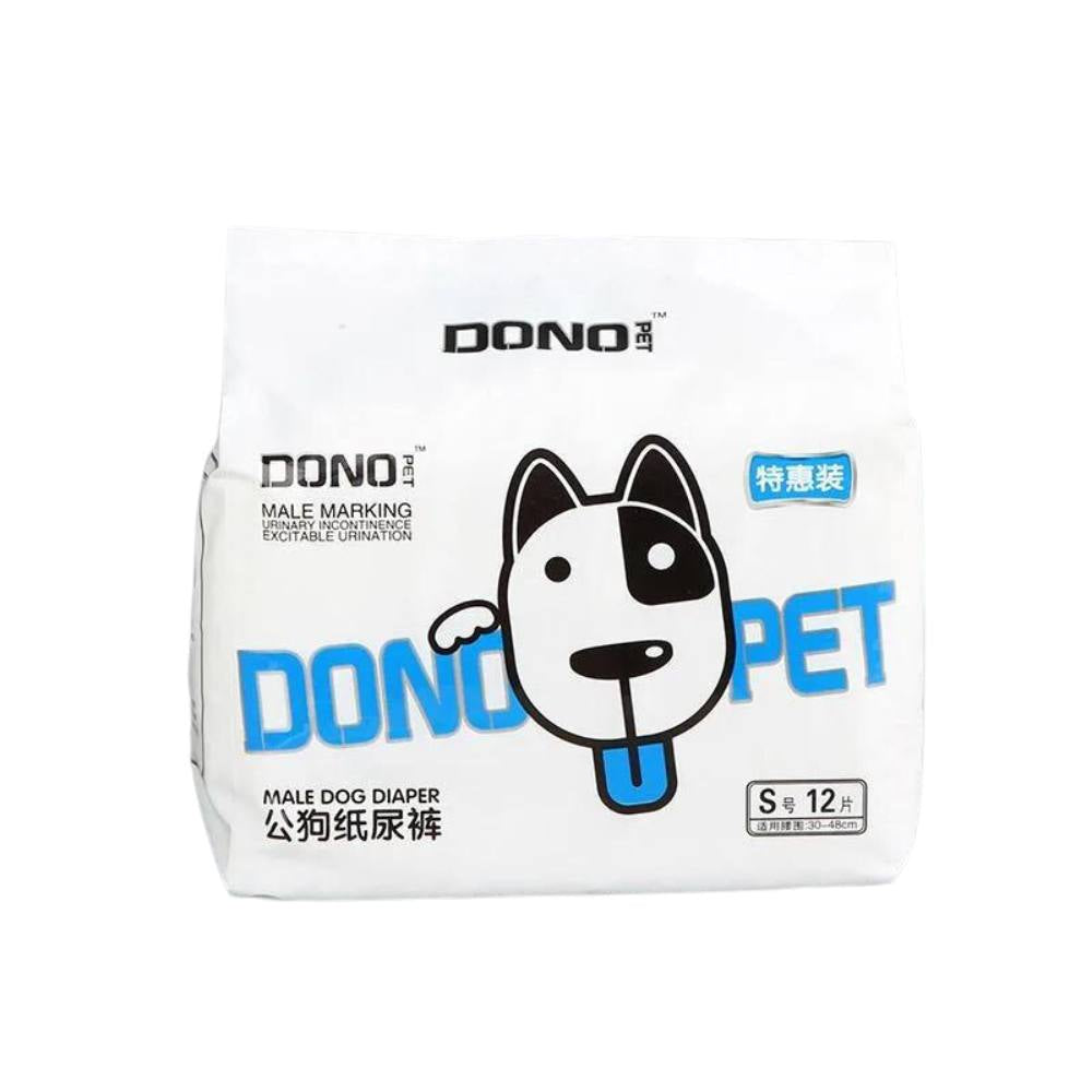 **Dono Pet Disposable Puppy Diapers for Male & Female Dogs - Absorbent & Leak-Proof - Perfect for House Training, Travel & Incontinence Care**
