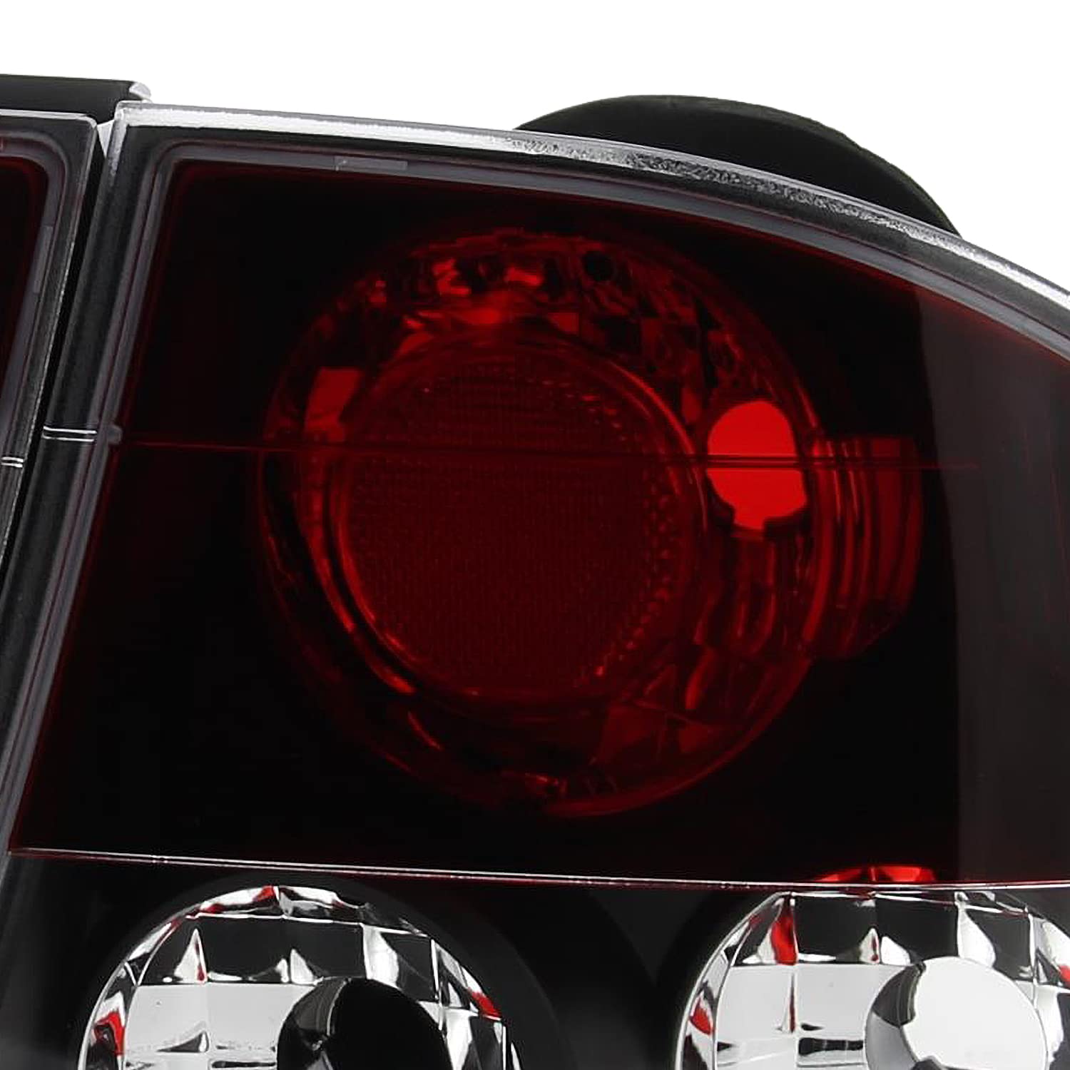 Spec-D Tuning Black Housing Clear Lens Tail Lights for 2006-2011 Honda Civic Sedan 4 Door - Left & Right Pair Assembly | Enhanced Style & Night Visibility for Your Car