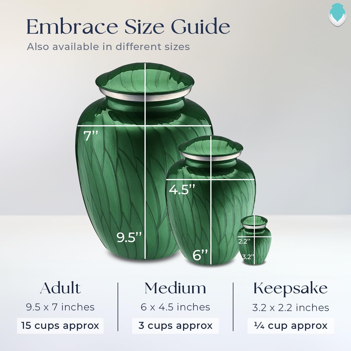Personalized Golf Cremation Urn for Ashes - Large Pearl Green Funeral Urn for Men & Women with Double-Side Engraving (Holds 200 lbs) - Perfect for Memorials, Golf Enthusiasts & Funeral Services