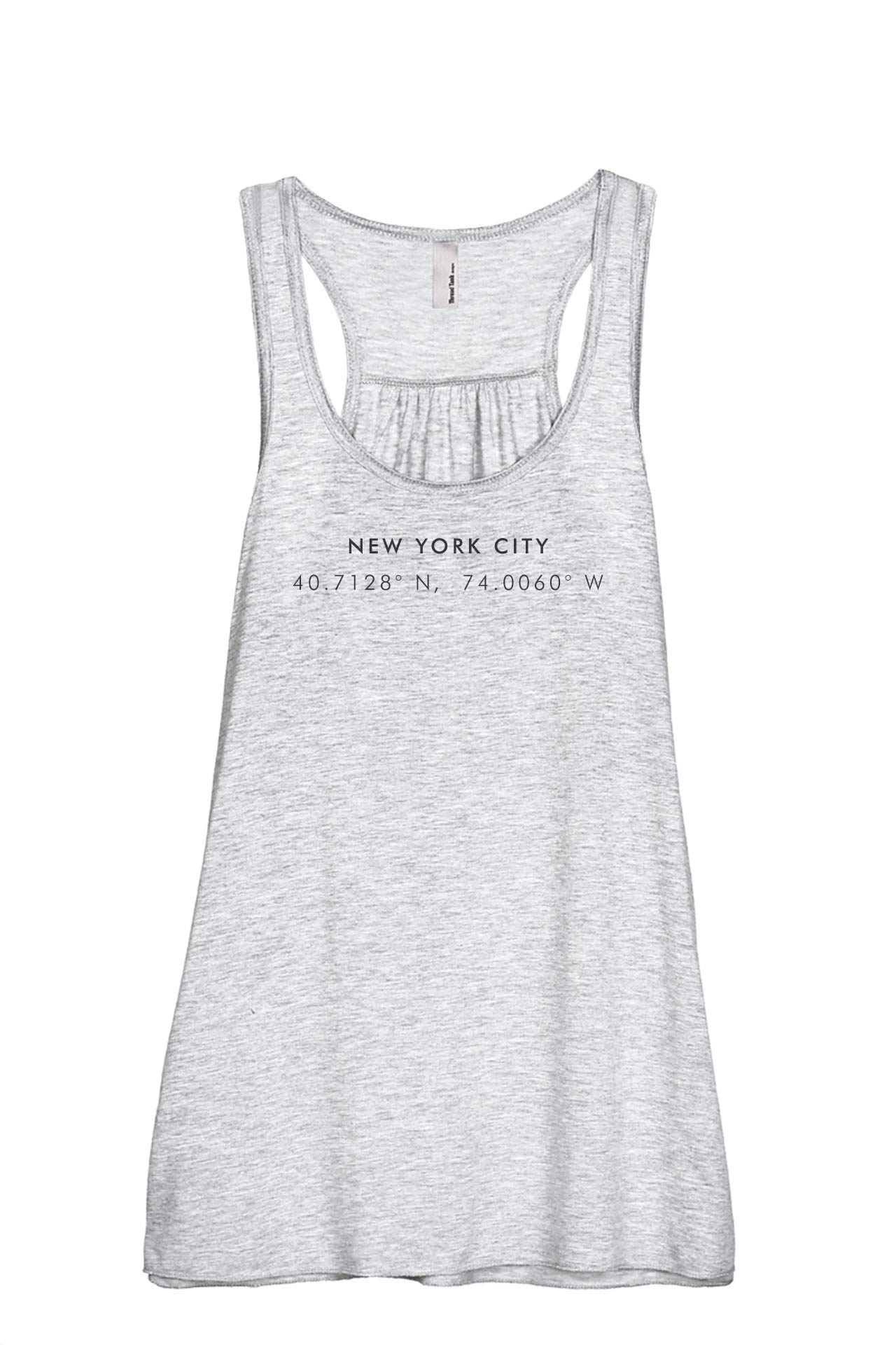 New York Coordinates Women's Fashion Sleeveless Flowy Racerback Tank Top - Perfect for Summer, Gym, Yoga & Casual Wear