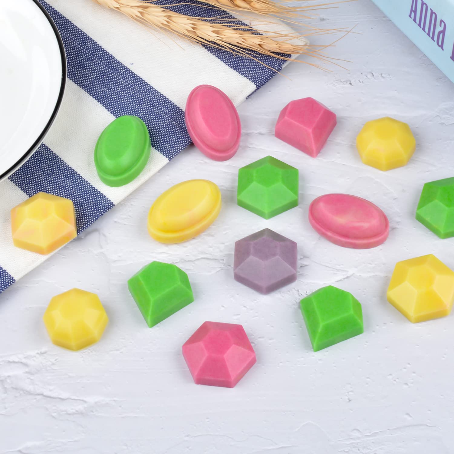 Premium Non-Stick Silicone Chocolate Molds Set of 4 - Food Grade Baking Candy Molds for Homemade Chocolate Bars, Candies & Snacks - Perfect for Valentine's Day, Birthday Parties & Holiday Gift Making