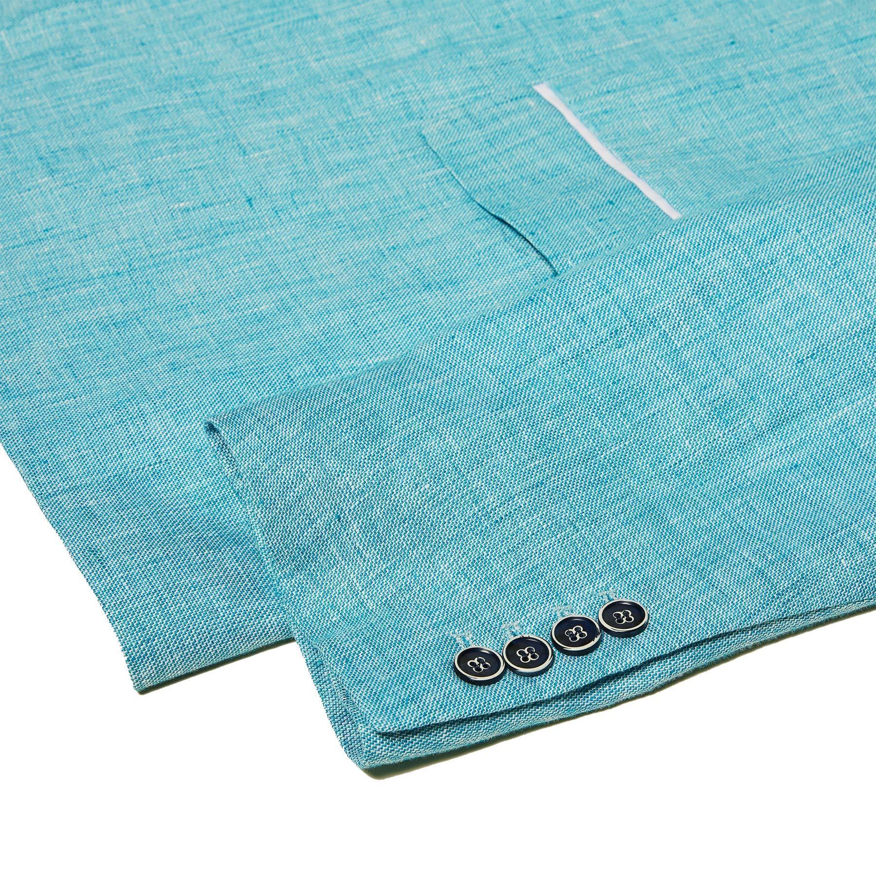 Inserch Men's Aqua Linen Sport Coat - Lightweight Breathable Summer Blazer for Outdoor Weddings, Business Casual & Travel