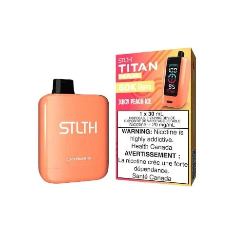 STLTH Titan MAX 50K Disposable Vape - 50000 Puffs, 30mL E-Liquid, Long-Lasting Vaping Device for Adults | Perfect for Travel, Parties & On-the-Go Use (Ontario)