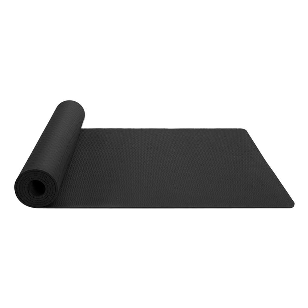 Premium TPE Eco-Friendly Non-Slip Yoga Mat - 6mm Thick Exercise Mat for Home & Studio Workouts, Fitness, Pilates & Meditation | Anti-Tear, Lightweight & Portable