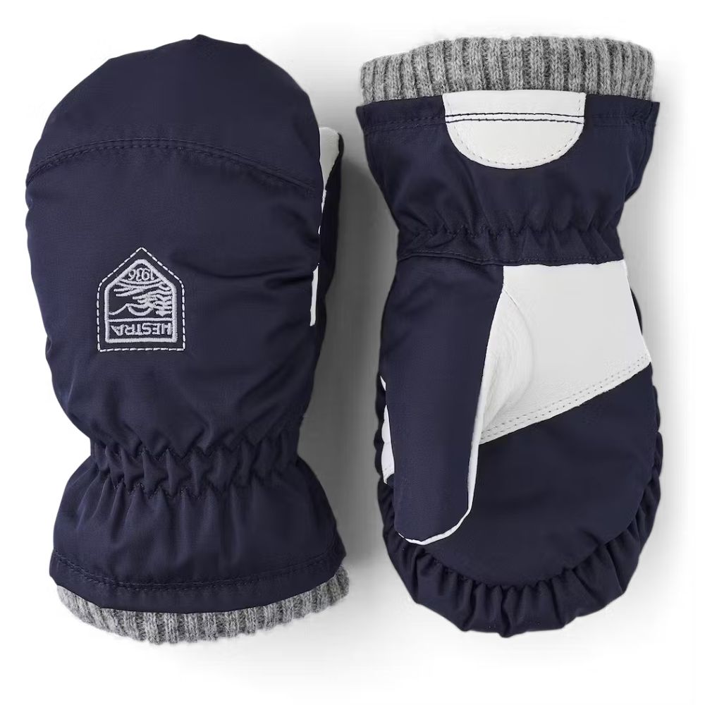 Hestra My First Hestra Gloves for Kids - Dark Navy Blue Winter Gloves for Outdoor Activities, Skiing, and Snow Play