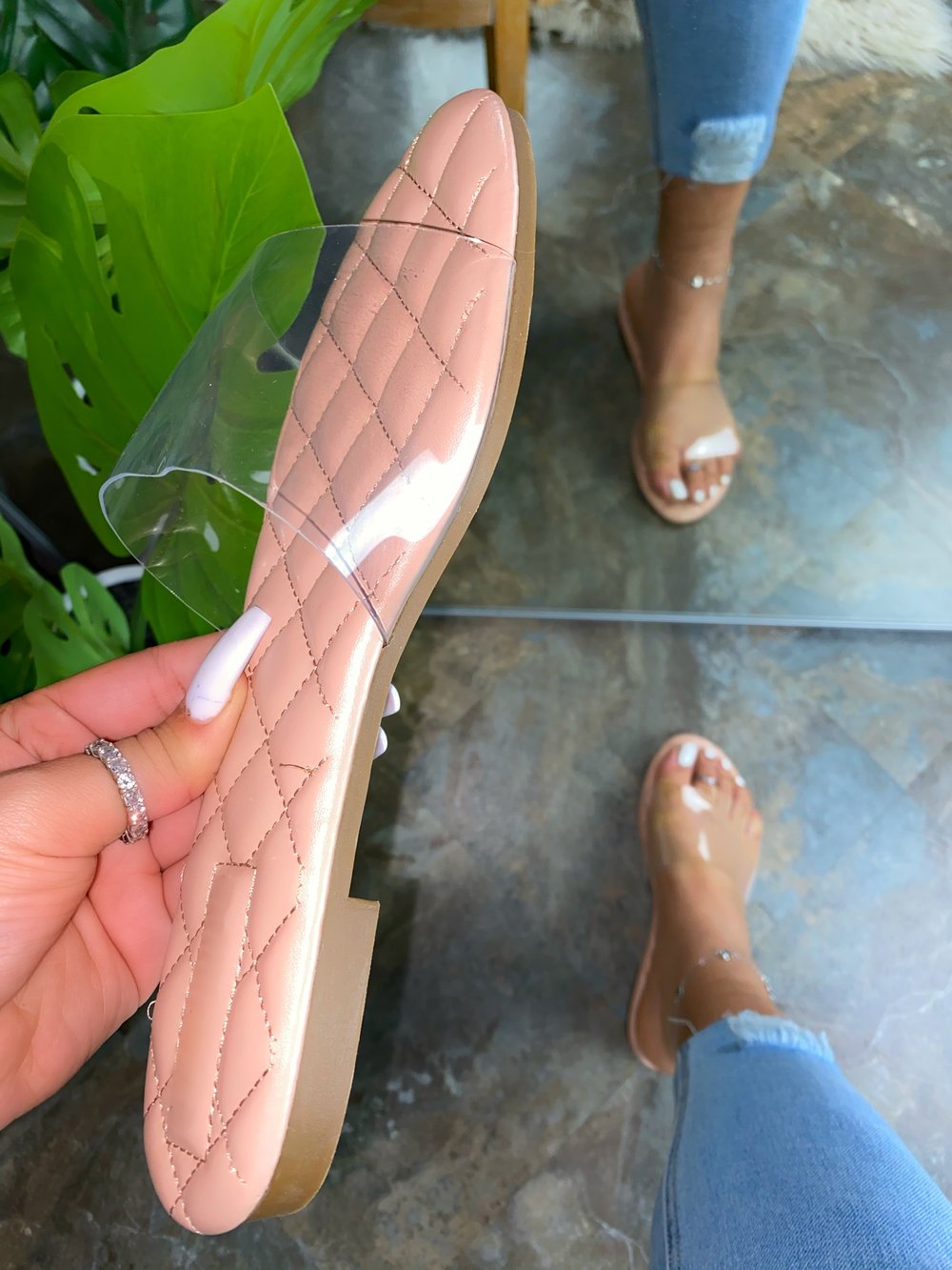 Lori Women's Nude Sandals - Comfortable Casual Slide Sandals for Summer Beach, Pool, Vacation & Everyday Wear