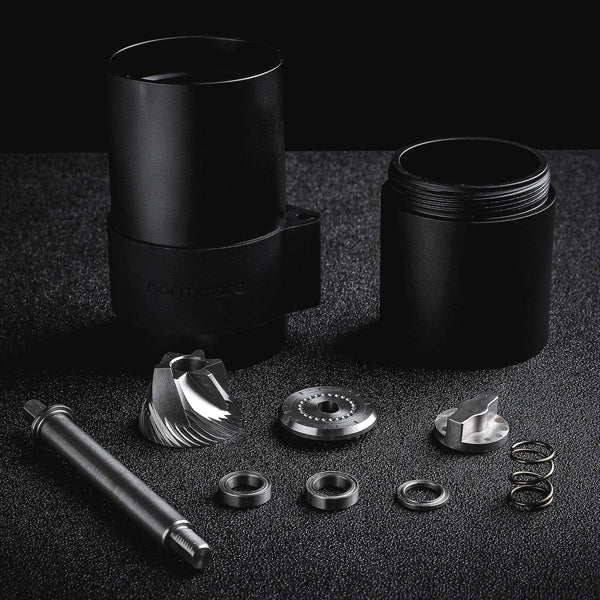 Premium Normcore Manual Coffee Grinder V2 - Adjustable Burr Mill for Espresso, French Press & Pour Over - Portable Hand Crank Coffee Bean Grinder for Home, Camping & Travel