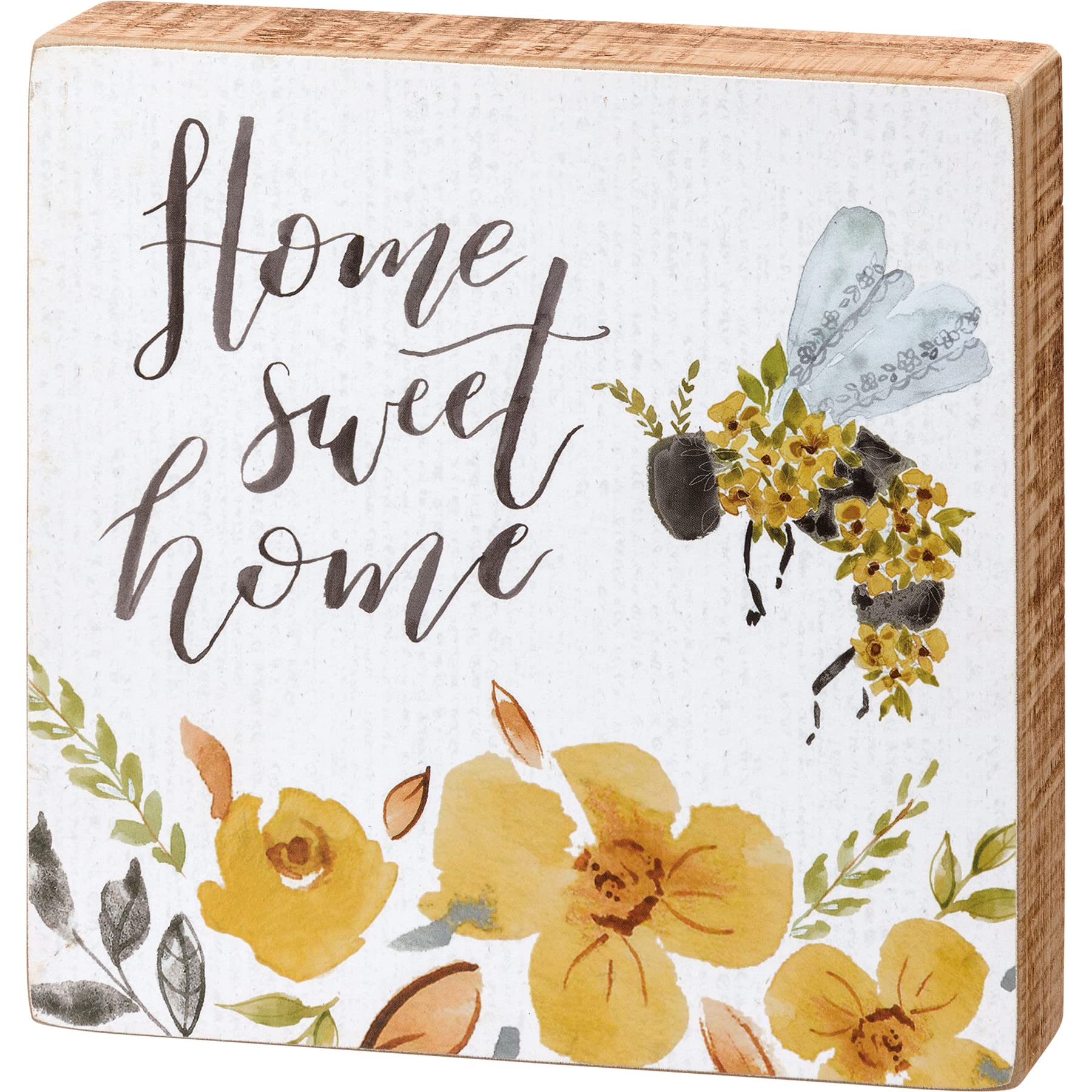 Primitives by Kathy Home Sweet Home Sign - Rustic Farmhouse Wall Decor for Living Room, Bedroom & Entryway - Perfect for Farmhouse, Cottage & Country Style Homes