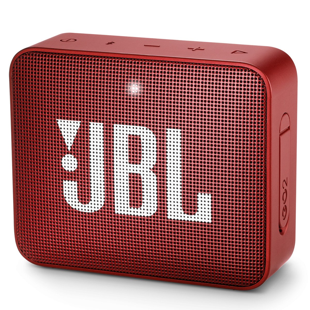 JBL GO2 Waterproof Ultra Portable Bluetooth Speaker with Rich Bass - Red | Wireless Outdoor Speaker for Beach, Pool, Hiking & Travel