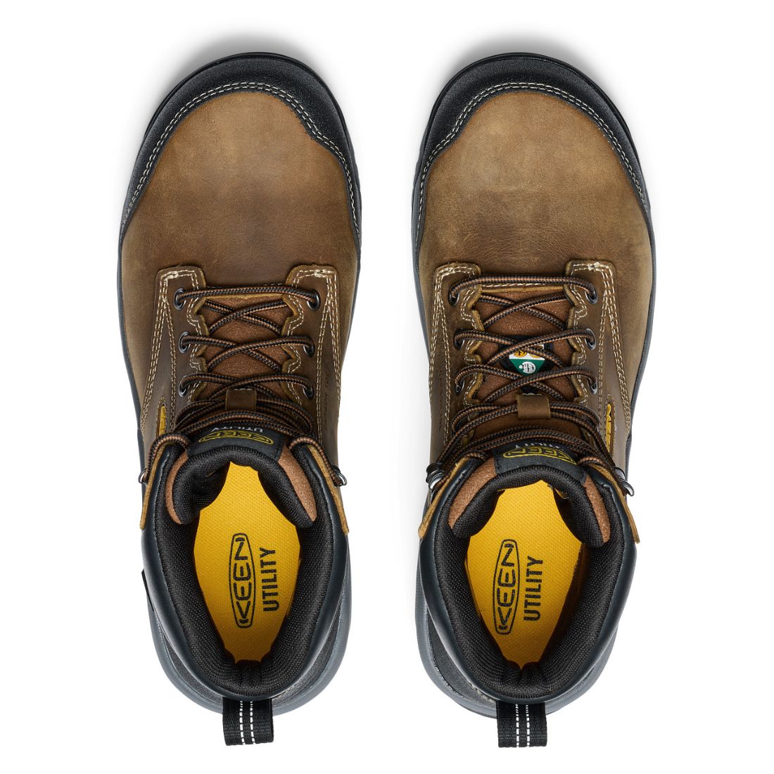 **Keen Evanston Men's Size 6 Waterproof Composite Toe Work Boots - Brown (1029855) | Durable & Comfortable for Construction, Hiking & Outdoor Work**