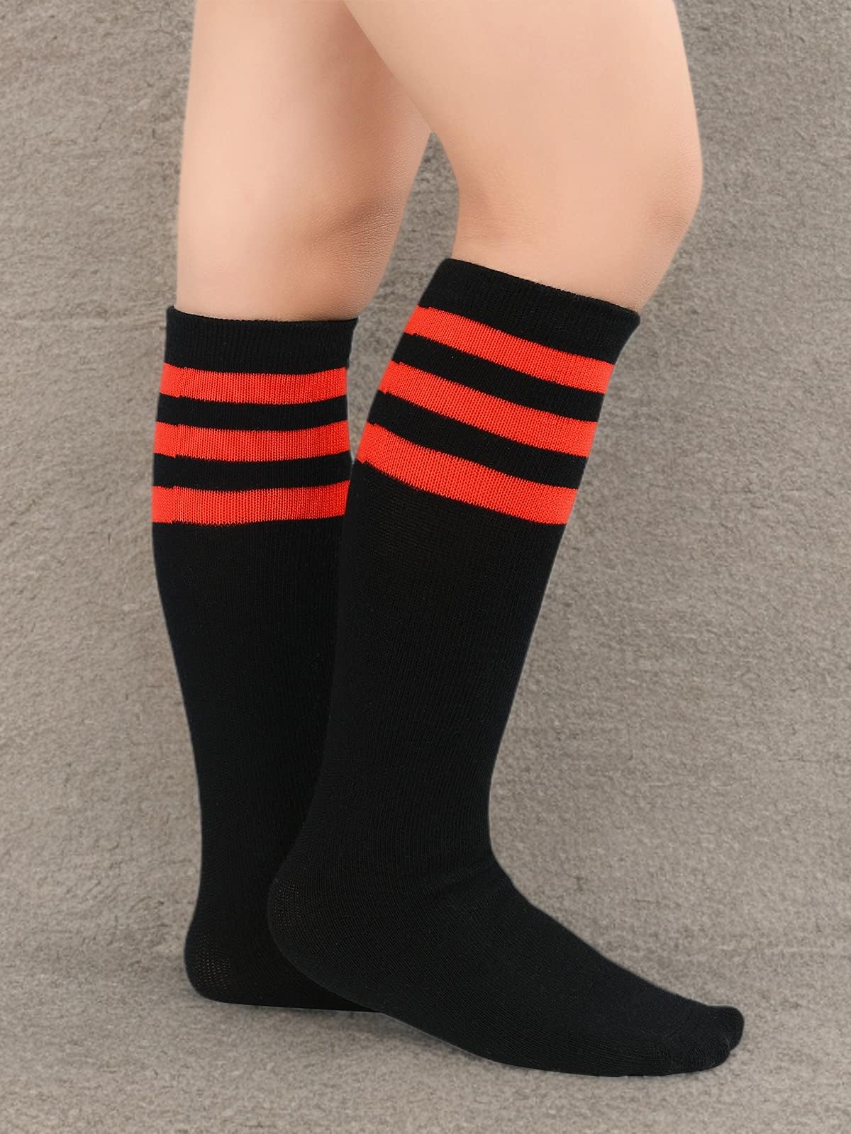 Century Star Kids Knee High Soccer Socks - Cotton Sports Tube Socks for Boys & Girls - Perfect for Soccer Games, School Uniforms & Athletic Activities