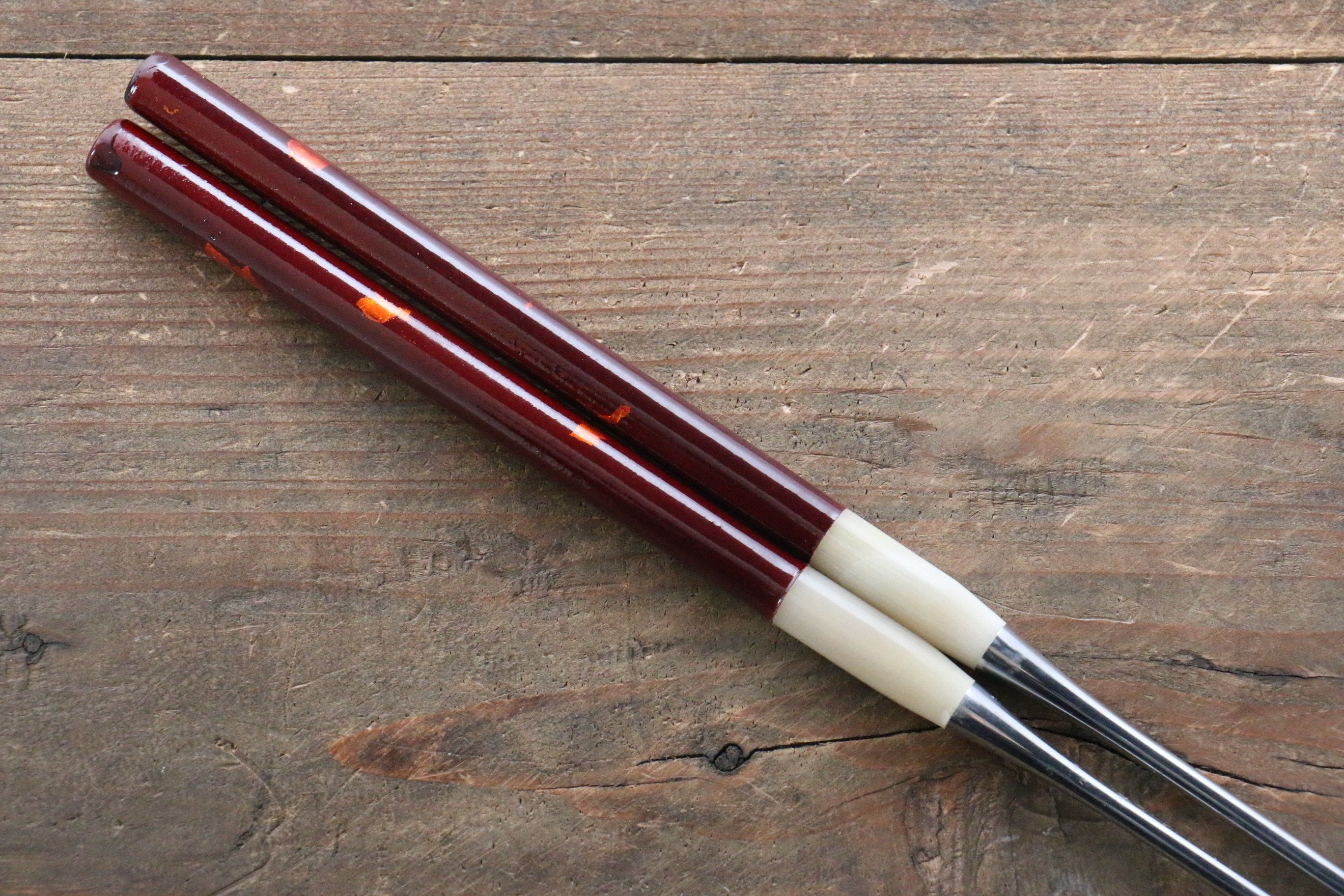 Premium Moribashi Japanese Cooking Chopsticks - 165mm Red Wooden Chopsticks for Sushi, Stir Fry & Asian Cuisine - Ideal for Home Chefs & Professional Kitchens