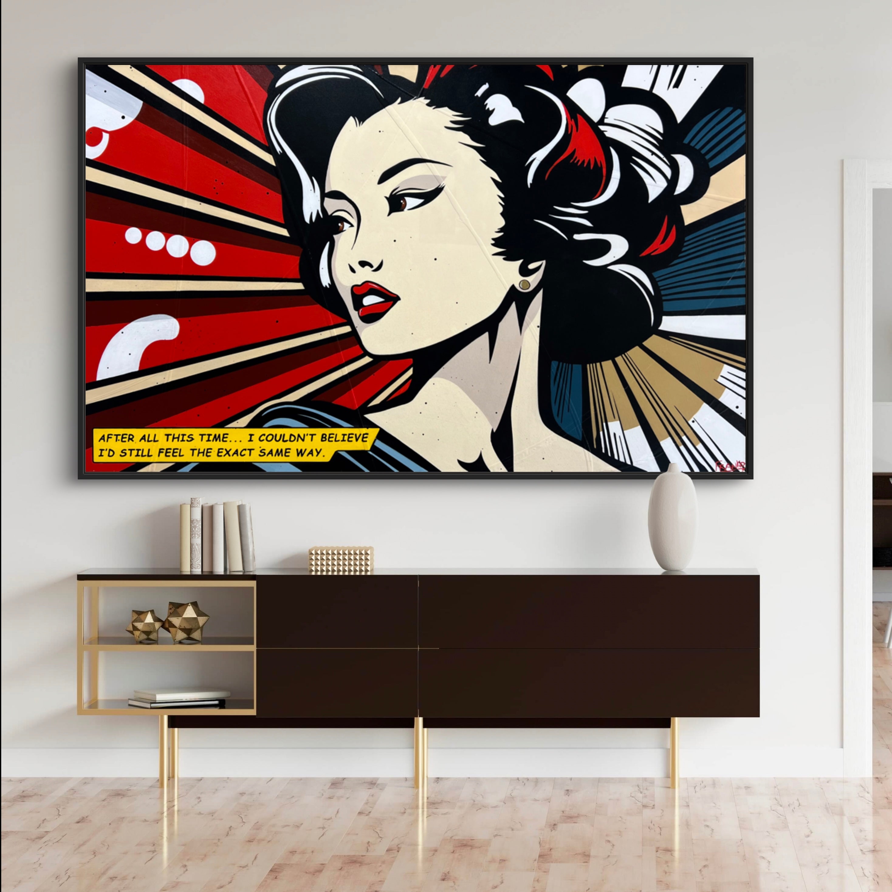 160cm x 100cm Geisha Classic Pop Art Canvas Painting - Japanese Wall Decor for Living Room, Bedroom & Office - Large Modern Artwork for Home & Office Decoration