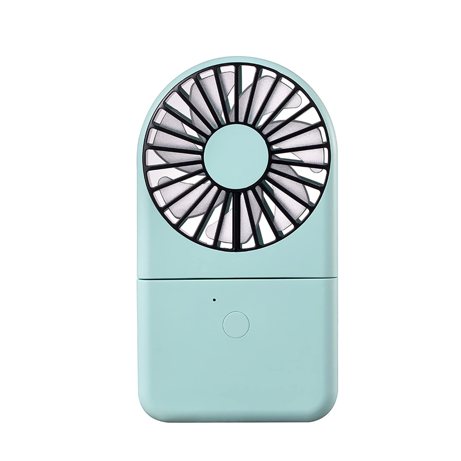 Rechargeable Portable Folding Fan - Mini Handheld & Desk Fan with Adjustable Angle, Ultra Quiet for Travel, Home, Office - Perfect for Summer Outdoors, Camping & Workspaces (Blue)