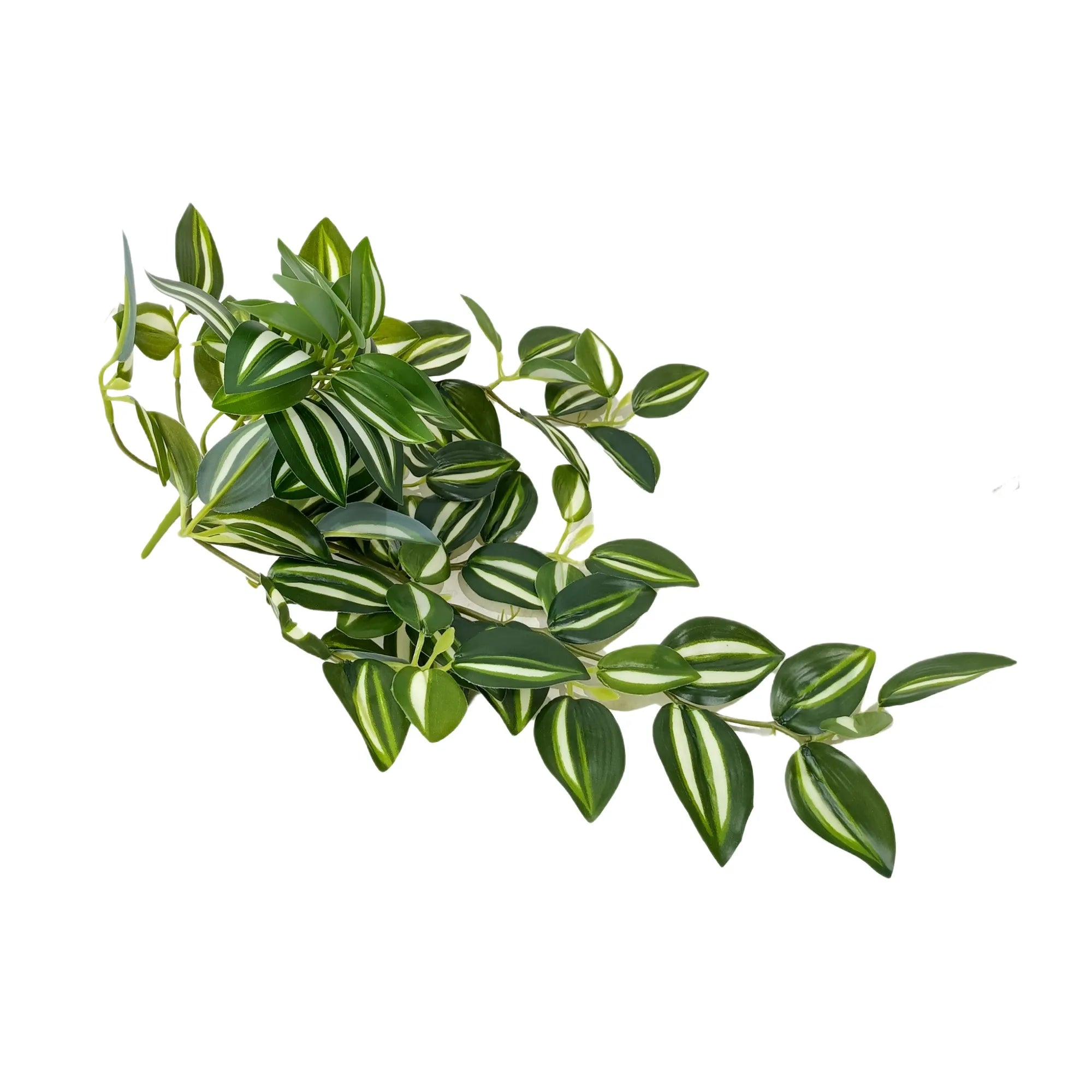 42cm Artificial Hanging Tradescantia Zebrina Plant - Lifelike Fake Draping Wandering Jew Vine for Home Office Decor, Wedding Centerpieces & Shelf Styling