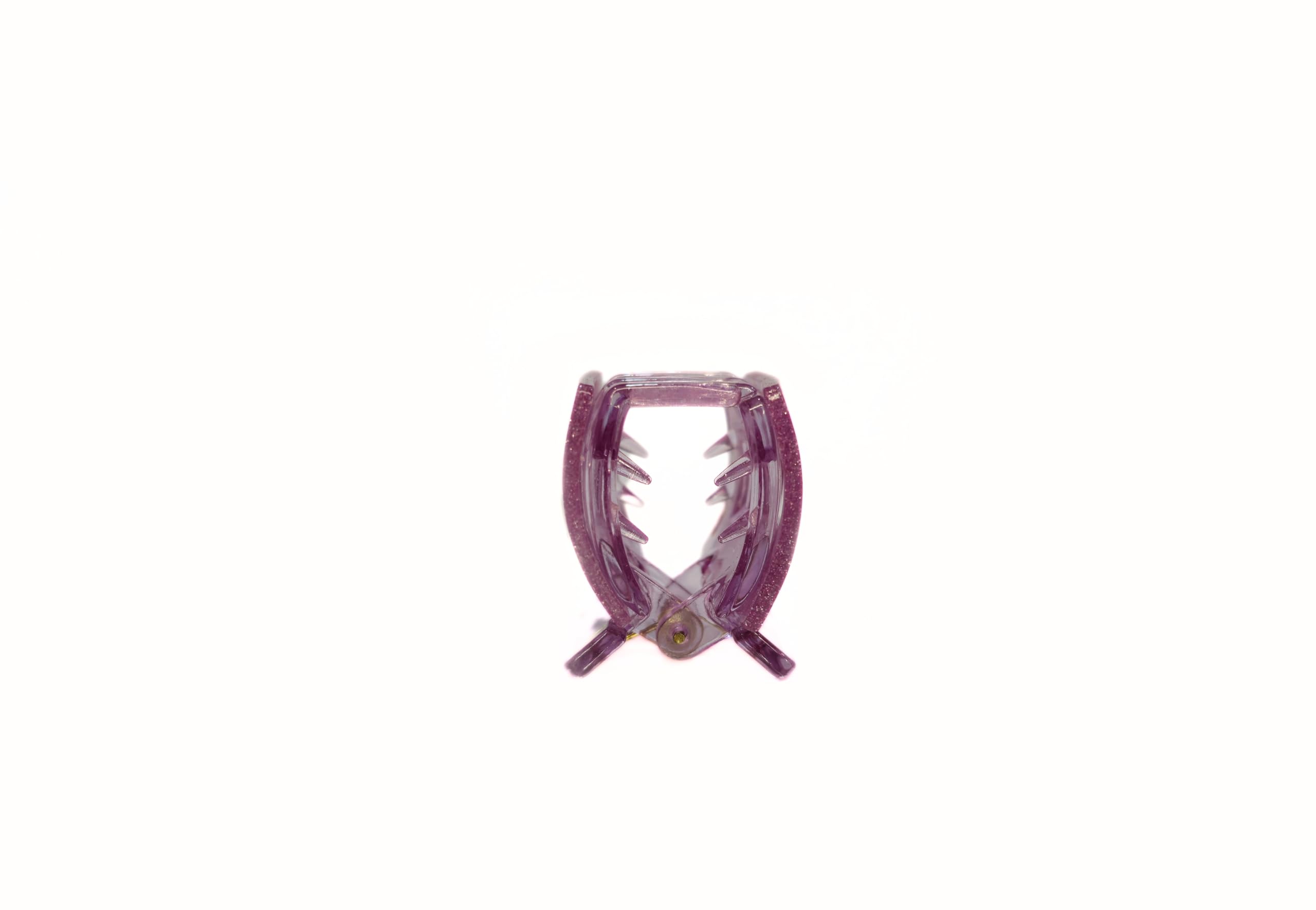 Glitter Hair Clips for Women - Square Claw Clips for Medium Thick Hair (6 Pack) - Perfect for Parties & Daily Styling