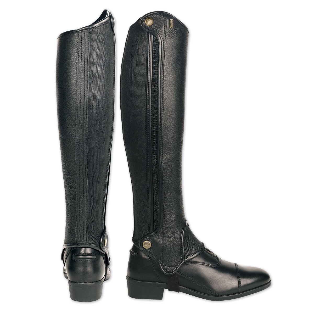 Tredstep Deluxe Side Zip Half Chap - Breathable Equestrian Riding Legwear for Horseback Riding & Training | Perfect for English Riding, Show Jumping & Dressage