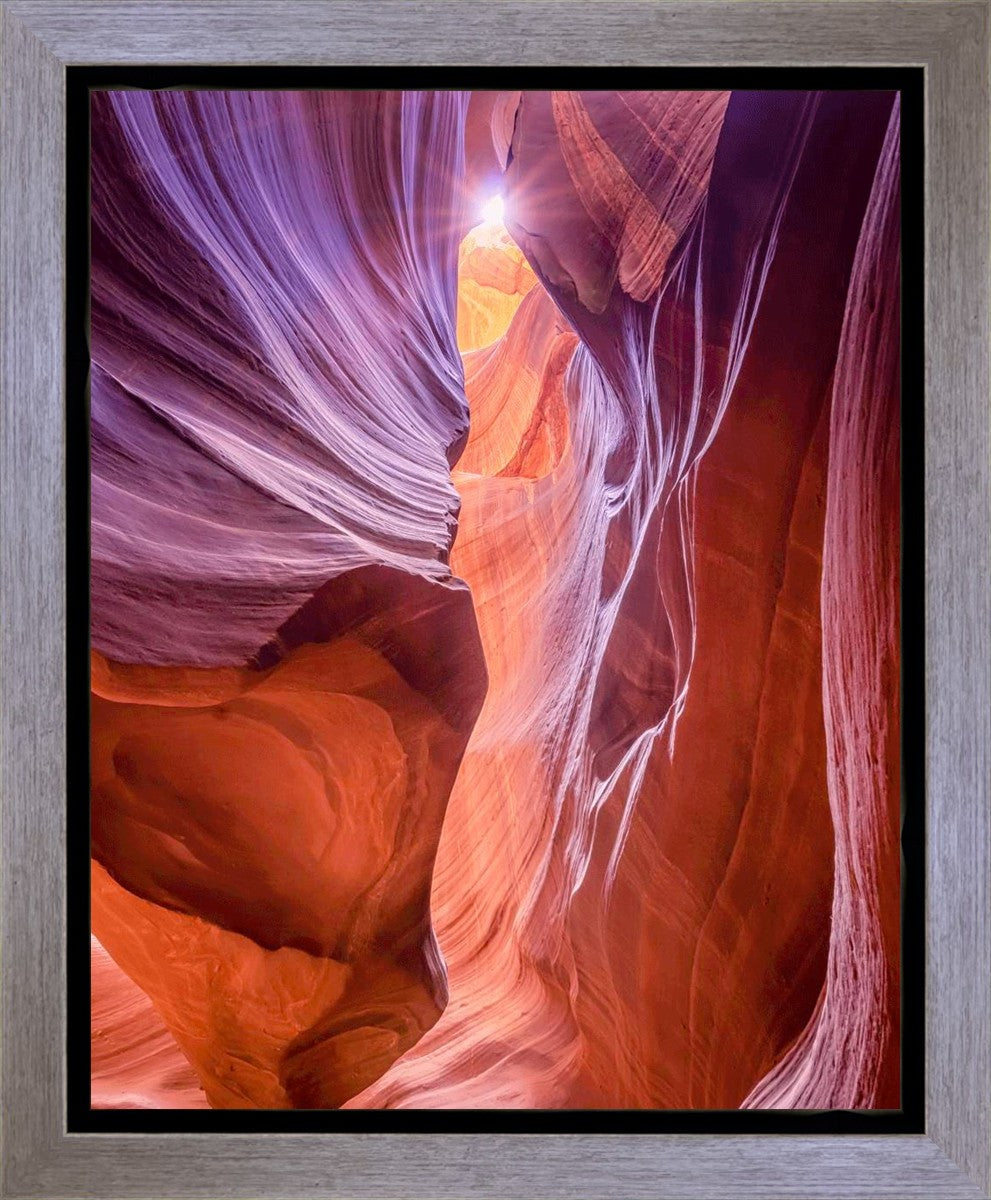 Stunning Antelope Canyon Sunburst Gallery Wrap Canvas Print - Perfect for Living Room, Bedroom & Office Wall Decor